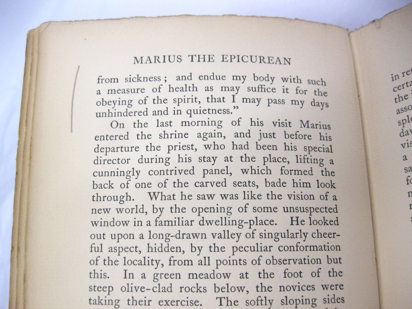 Marius the Epicurean by Walter Pater [owned by Marie Stopes]