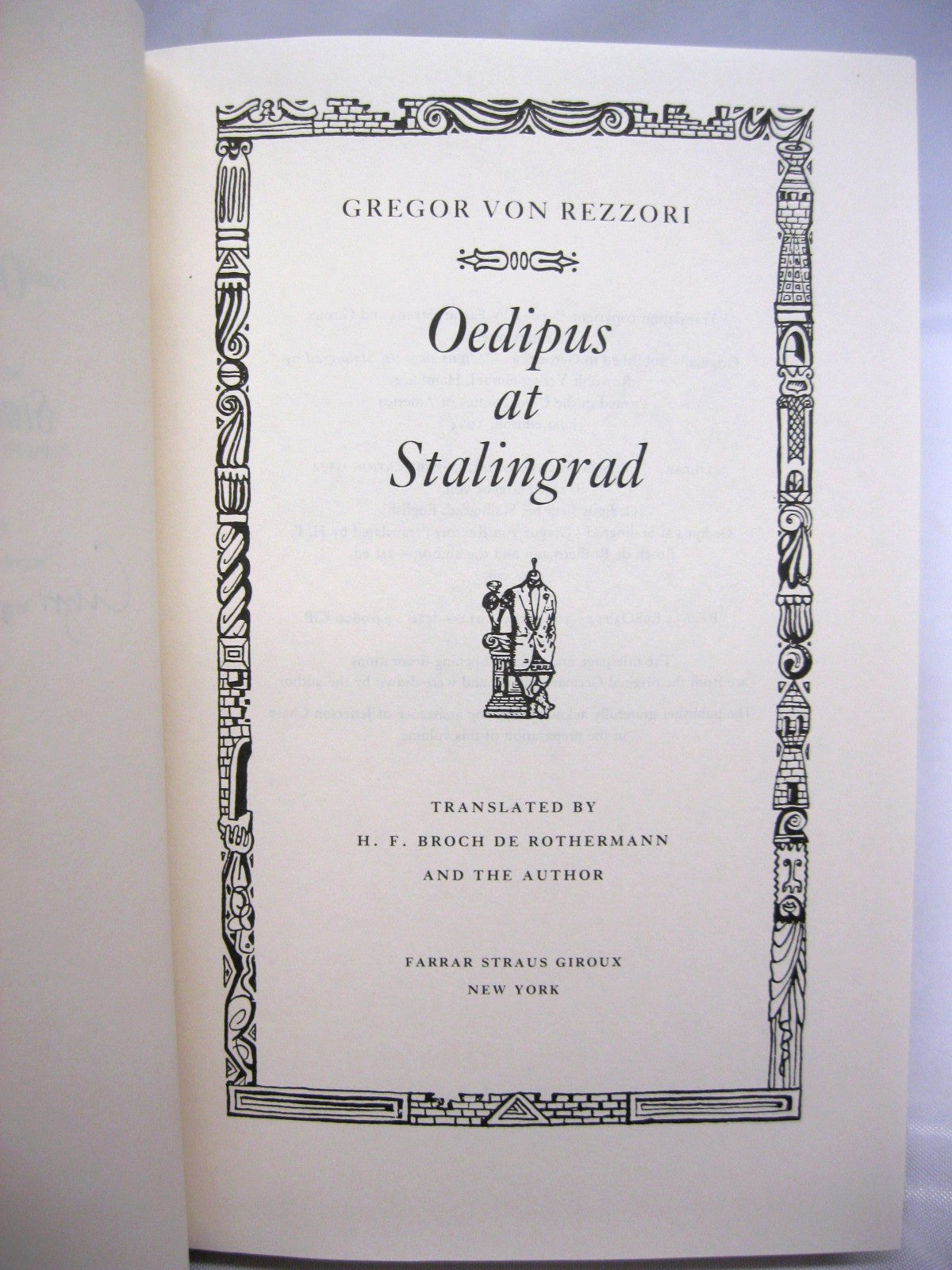 Oedipus at Stalingrad by Gregor von Rezzori