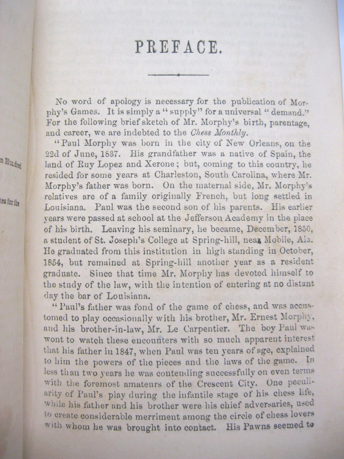 Morphy's Games of Chess, and Frère's Problem Tournament by Thomas Frère