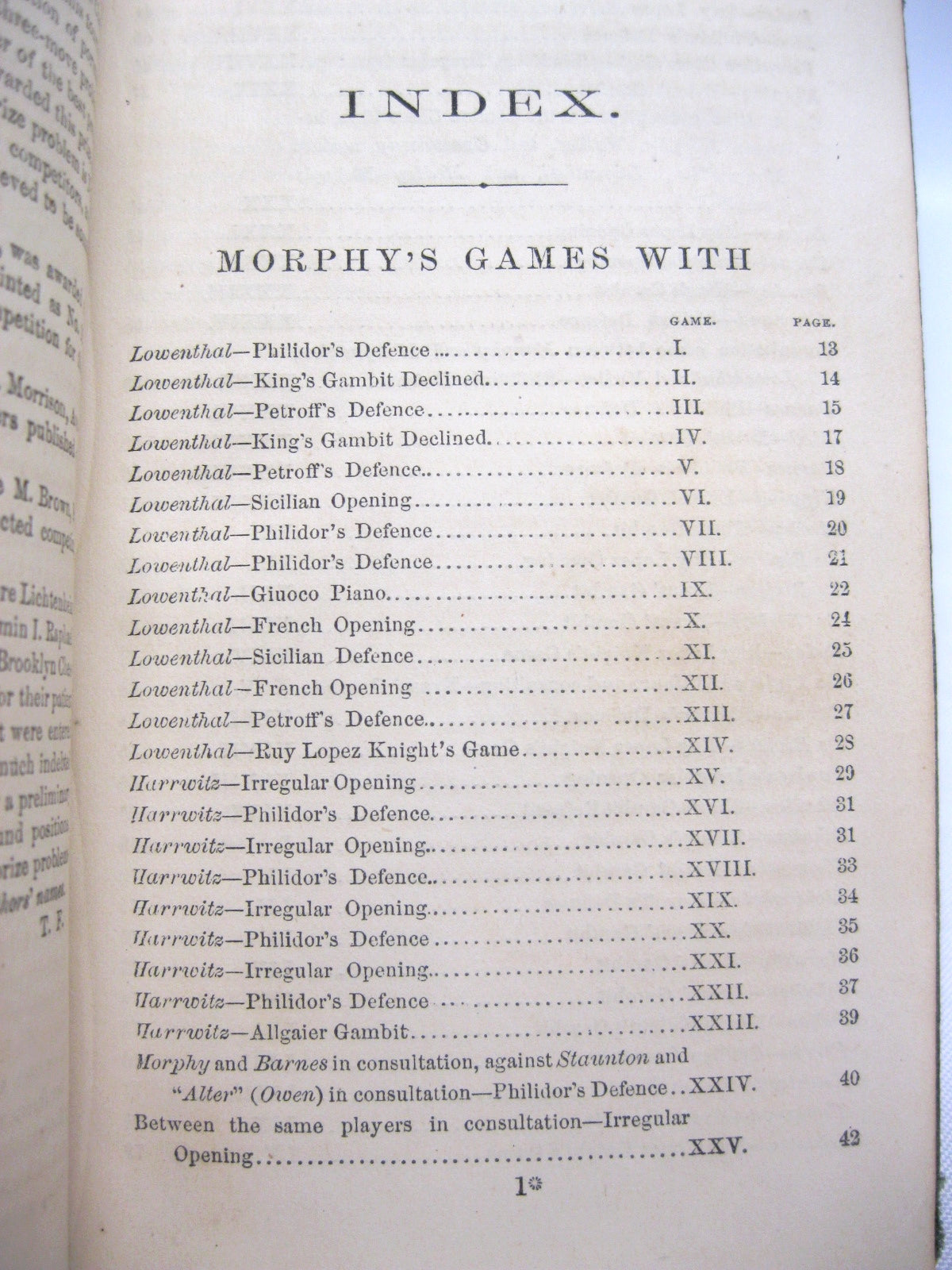 Morphy's Games of Chess, and Frère's Problem Tournament by Thomas Frère