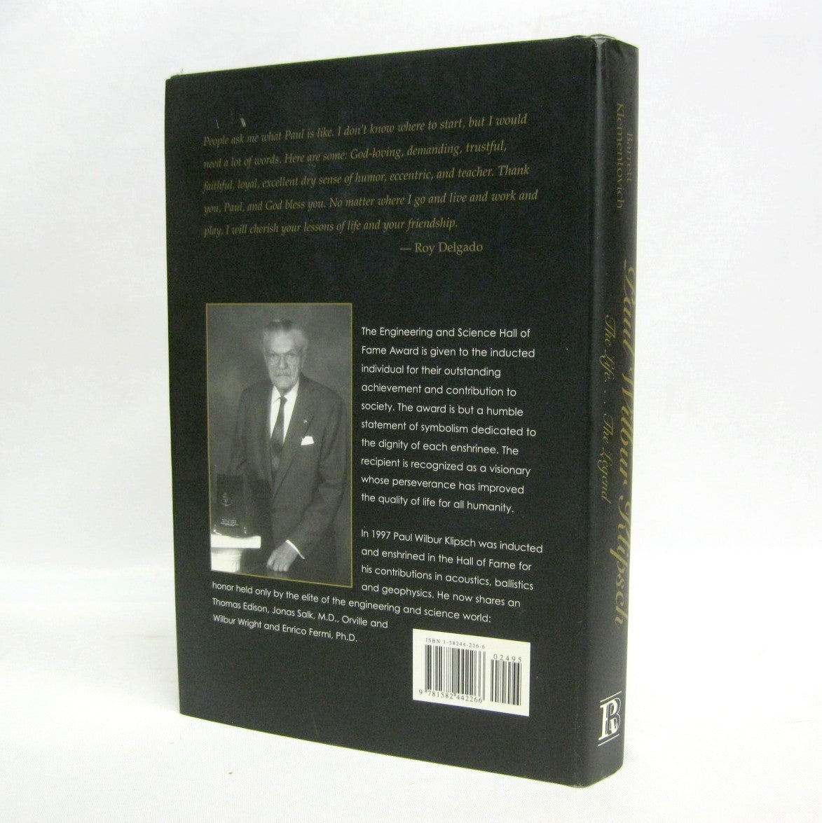 Paul Wilbur Klipsch; The Life ... The Legend by Maureen Bennett and Michael Klementovich