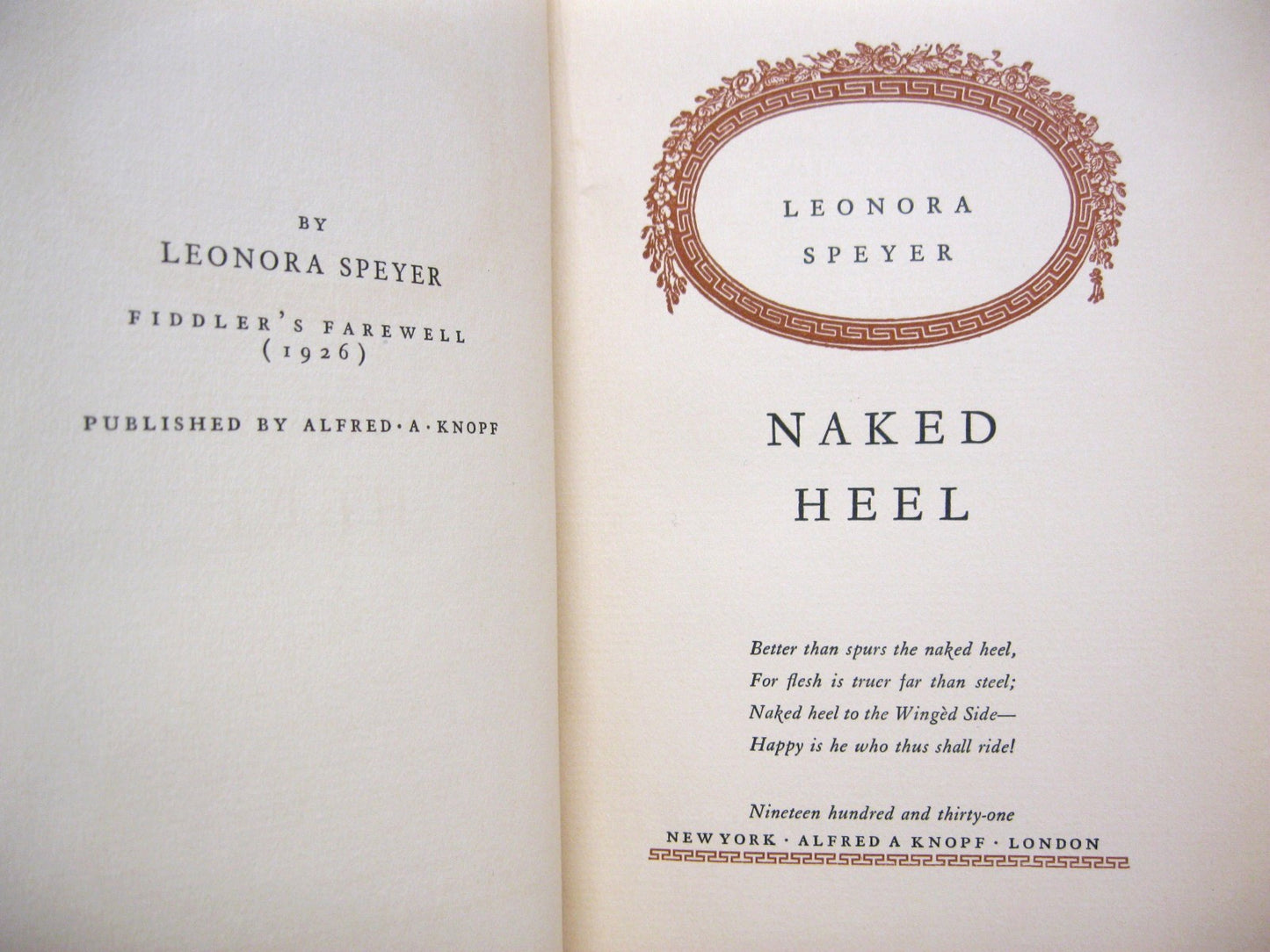 Naked Heel by Leonora Speyer