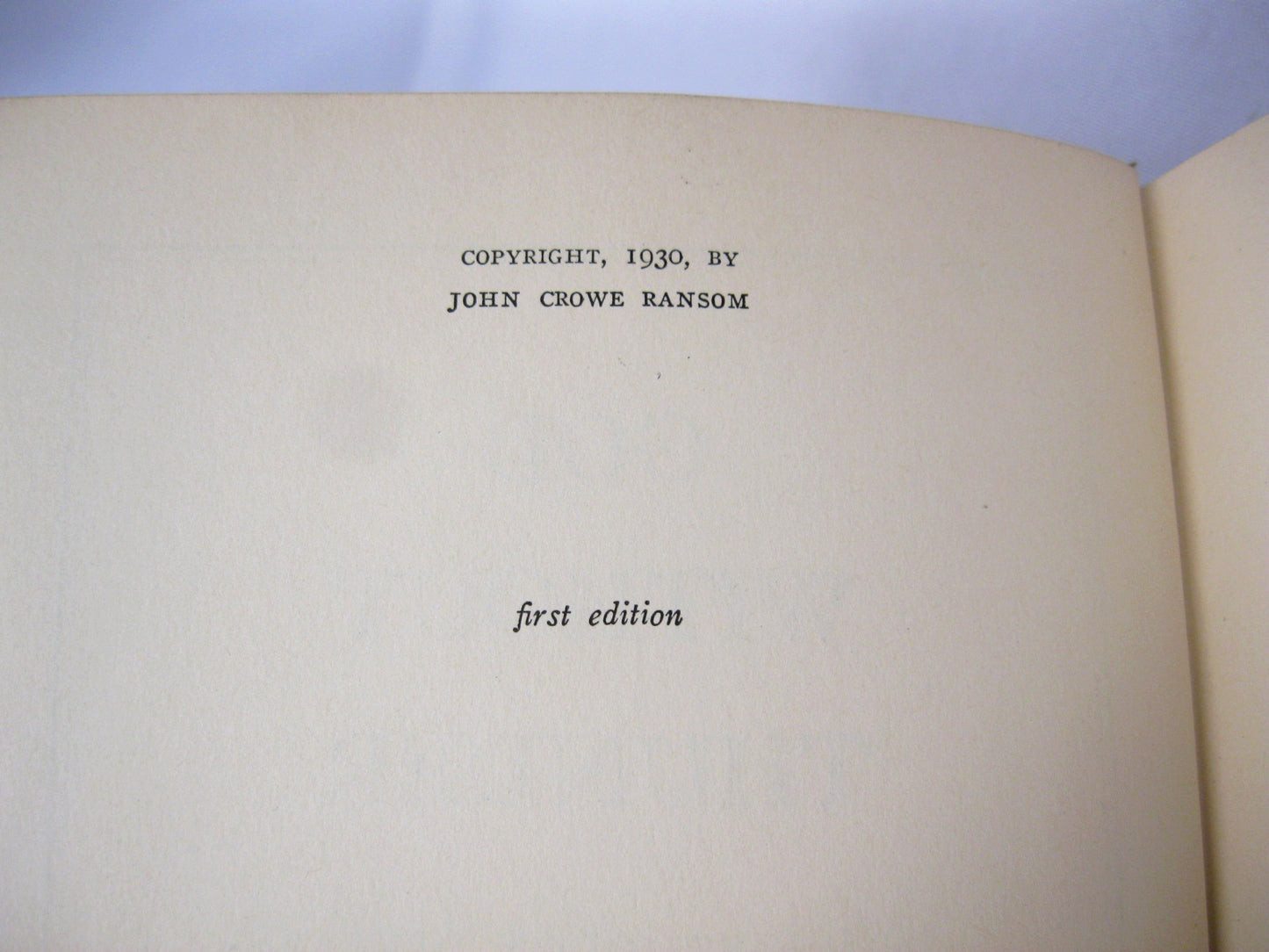 God Without Thunder by John Crowe Ransom