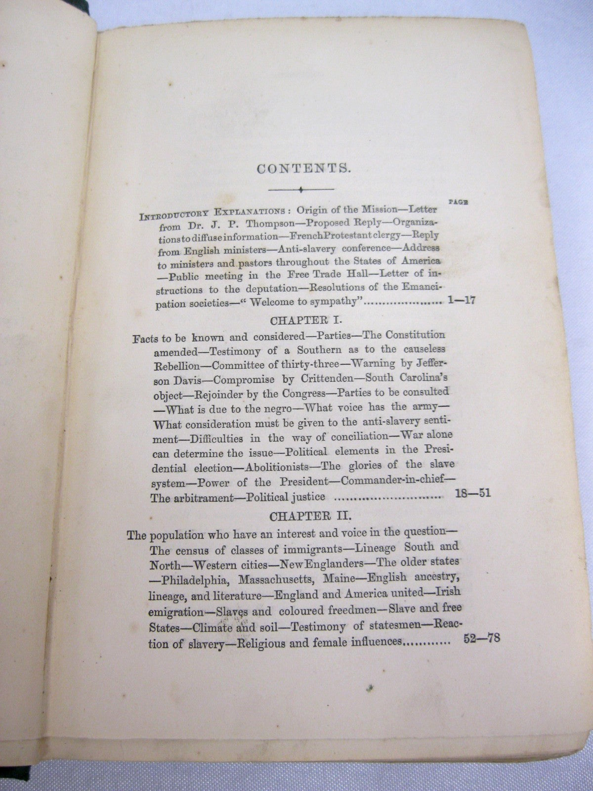 Anti-Slavery Mission to America Origin of Present Conflict by James W Massie