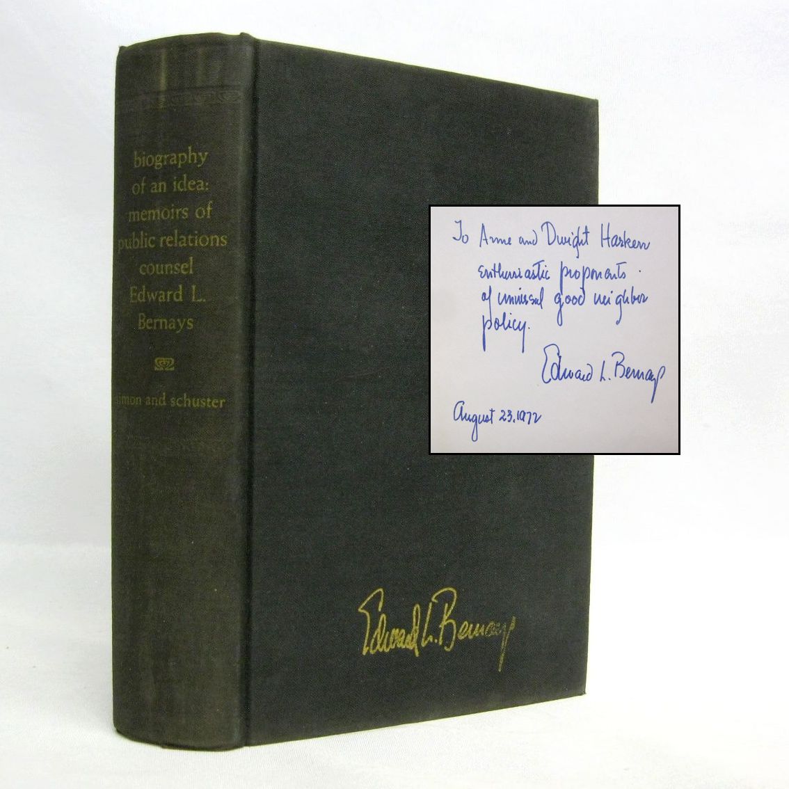 Biography of an Idea Public Relations by Edward Bernays