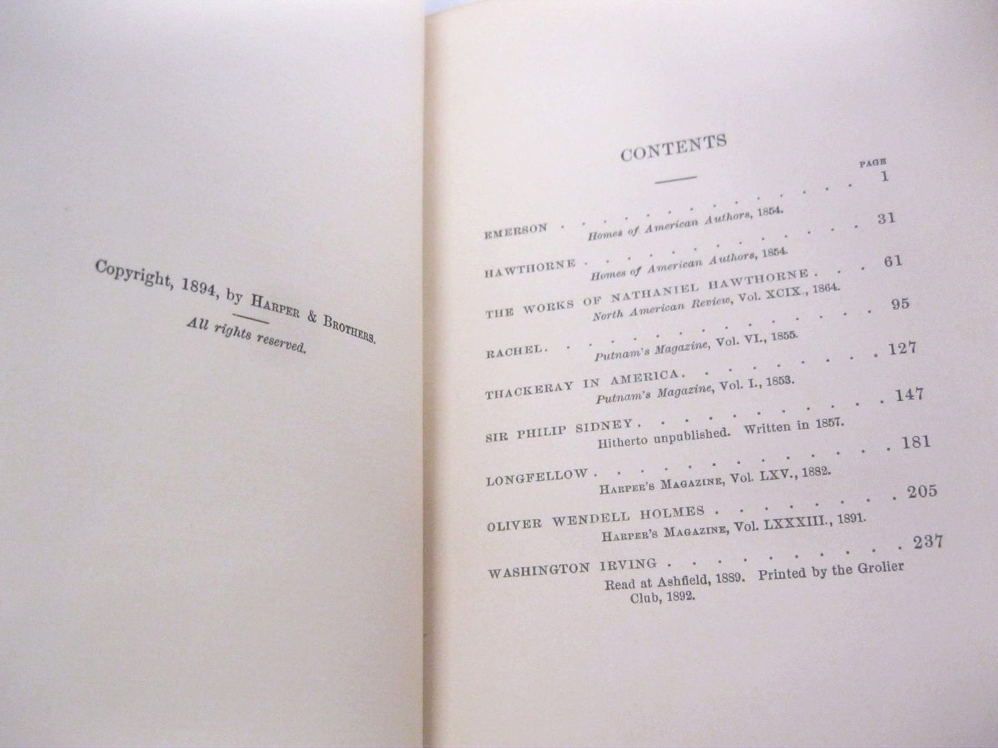 Literary & Social Essays by George William Curtis