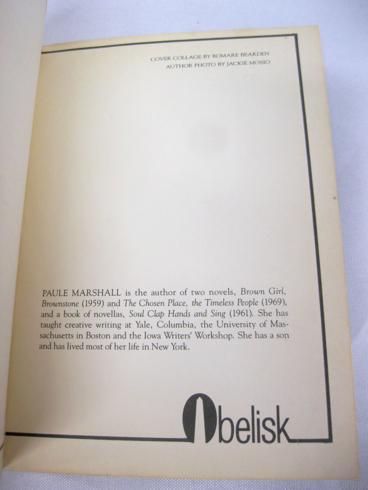 Praisesong for the Widow by Paule Marshall