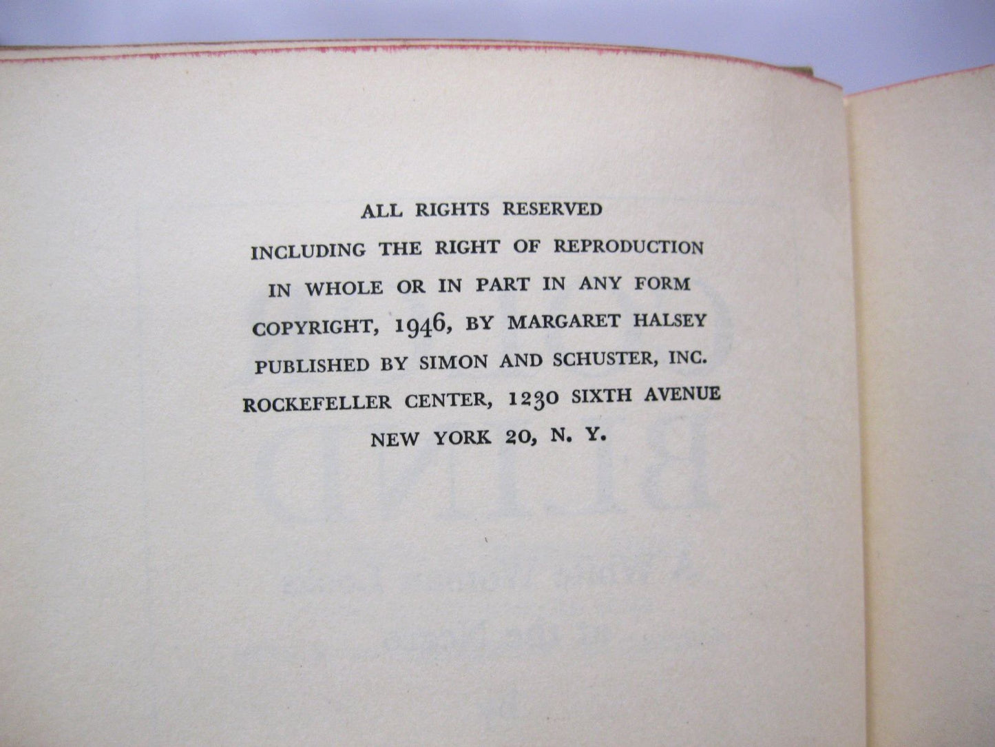 Color Blind: A White Woman Looks at the Negro by Margaret Halsey