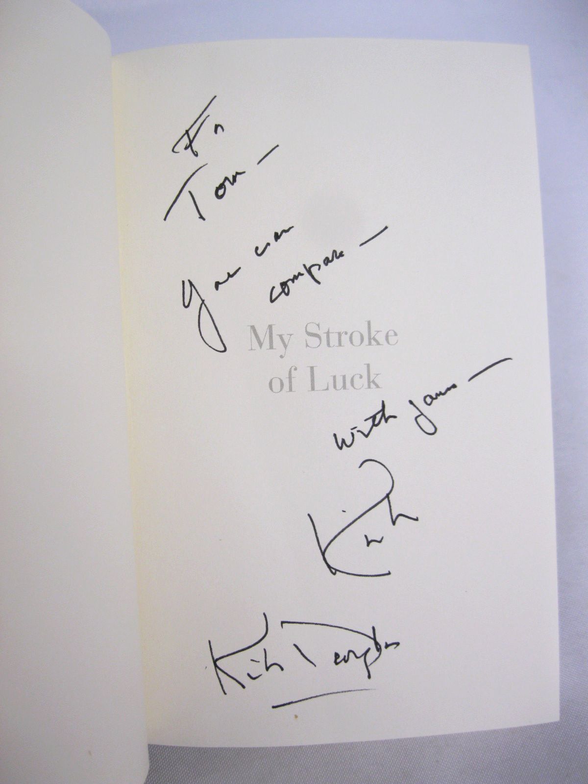 My Stroke of Luck by Kirk Douglas