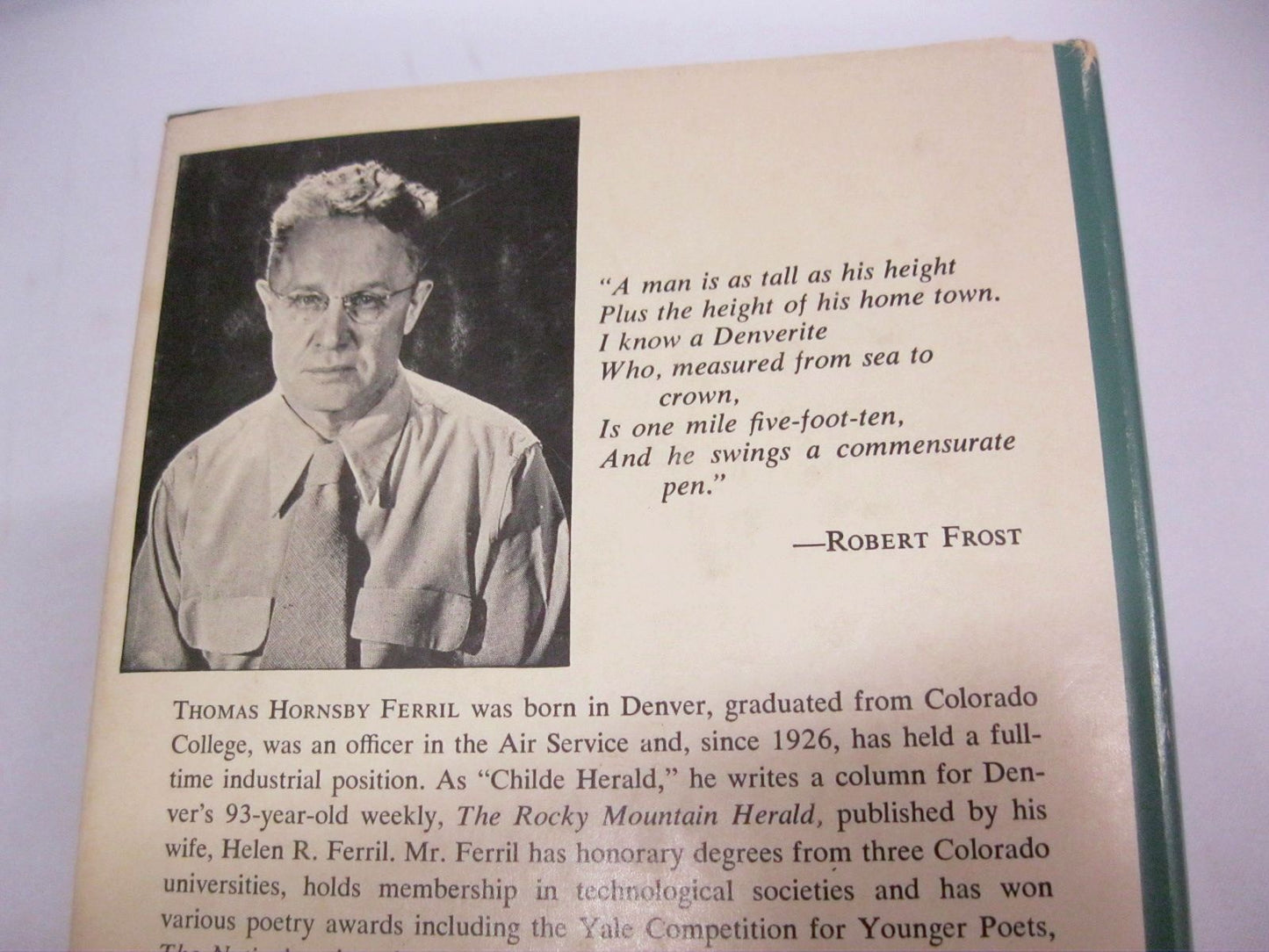 New and Selected Poems by Thomas Hornsby Ferril