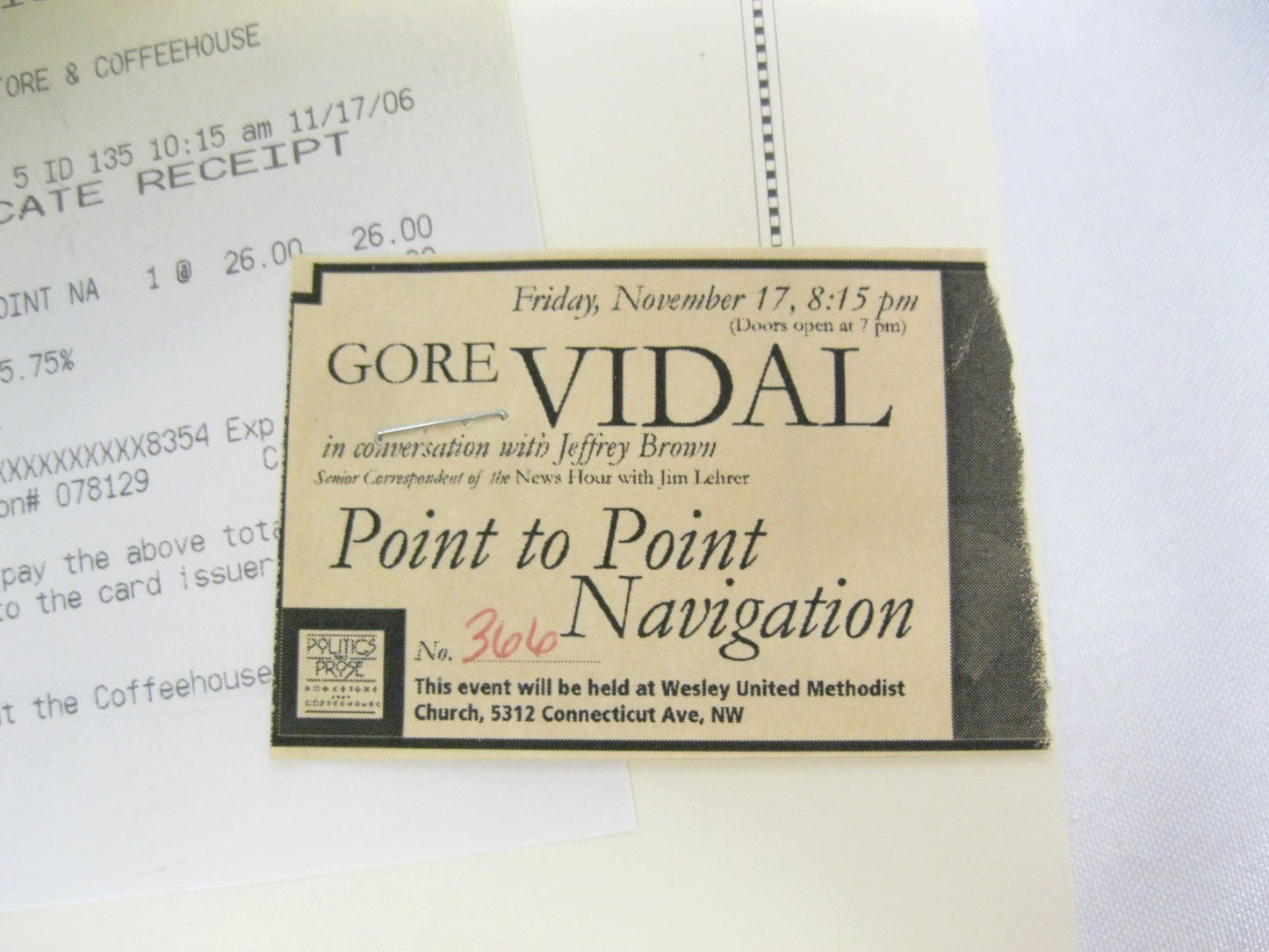 Point to Point Navigation, a memoir 1964-2006 by Gore Vidal