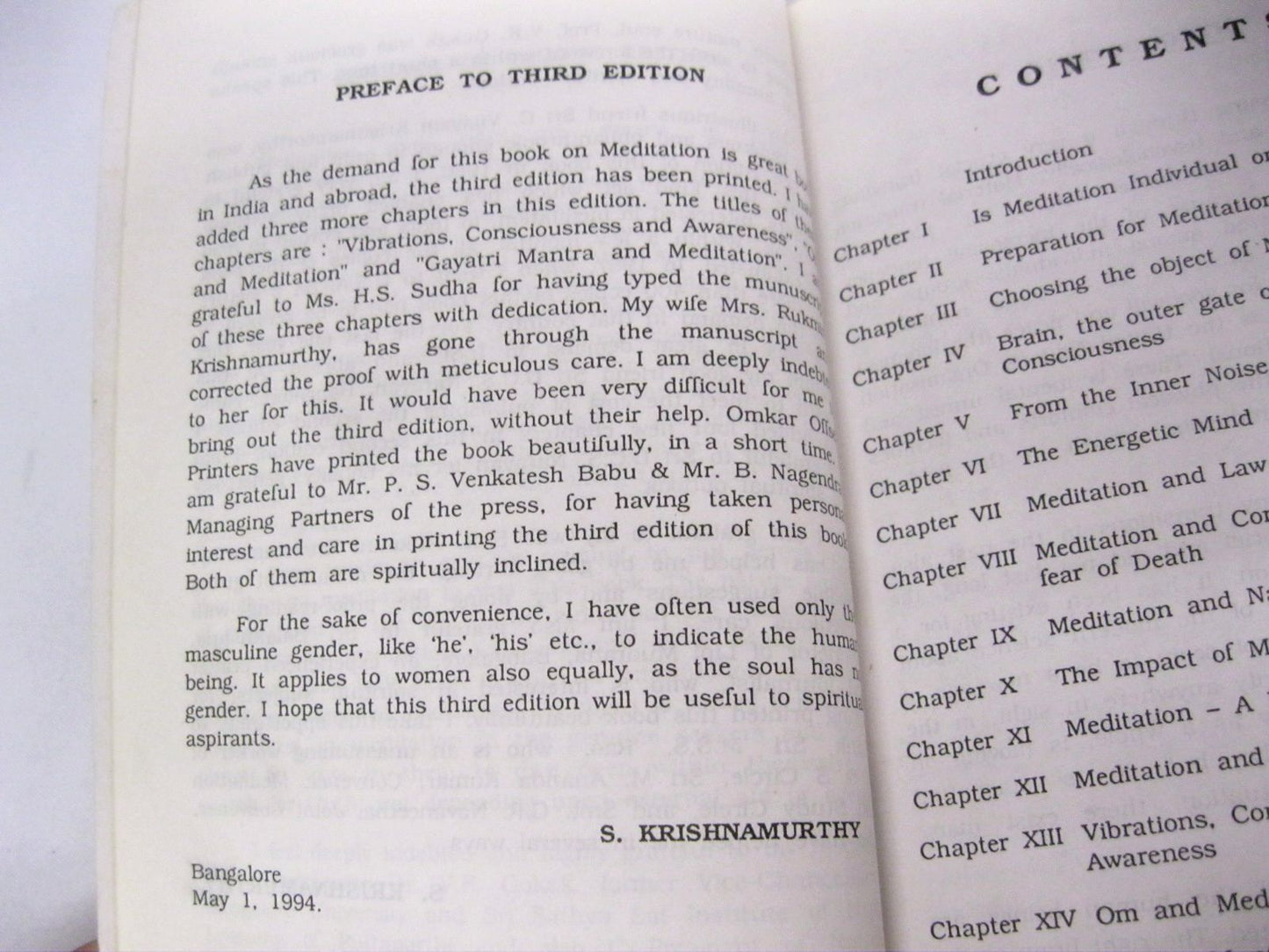 Meditation: A Journey from the Known to the Unknown by S. Krishnamurthy