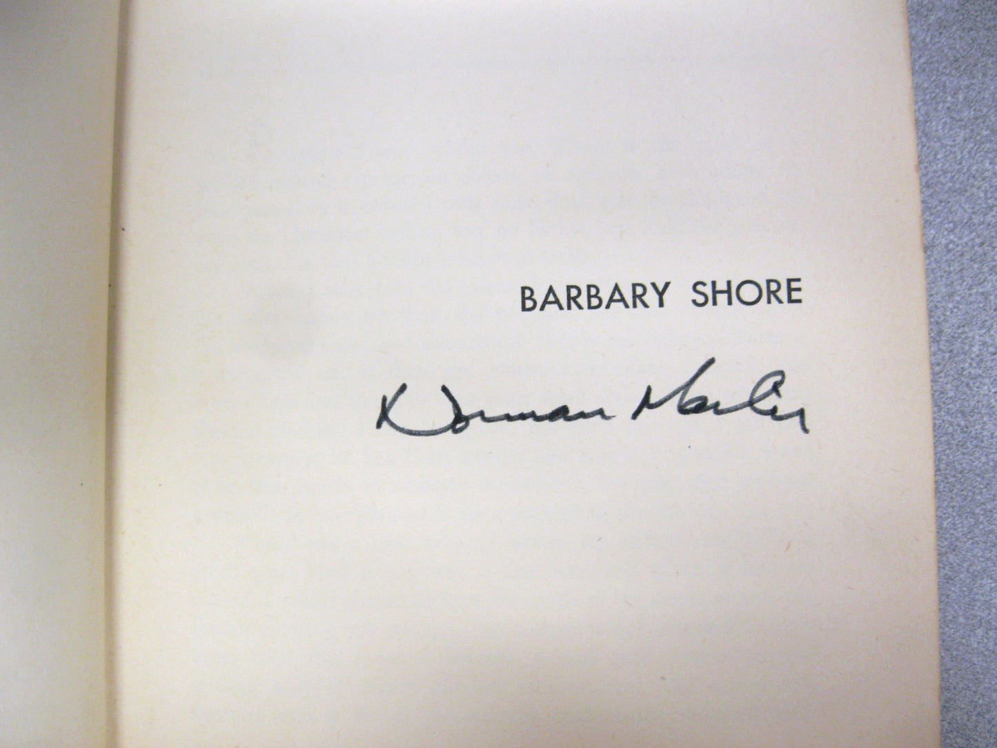 Barbary Shore by Norman Mailer