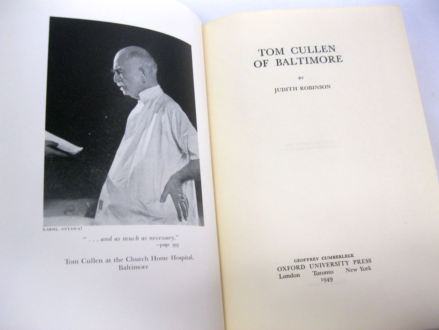 Tom Cullen of Baltimore by Judith Robinson