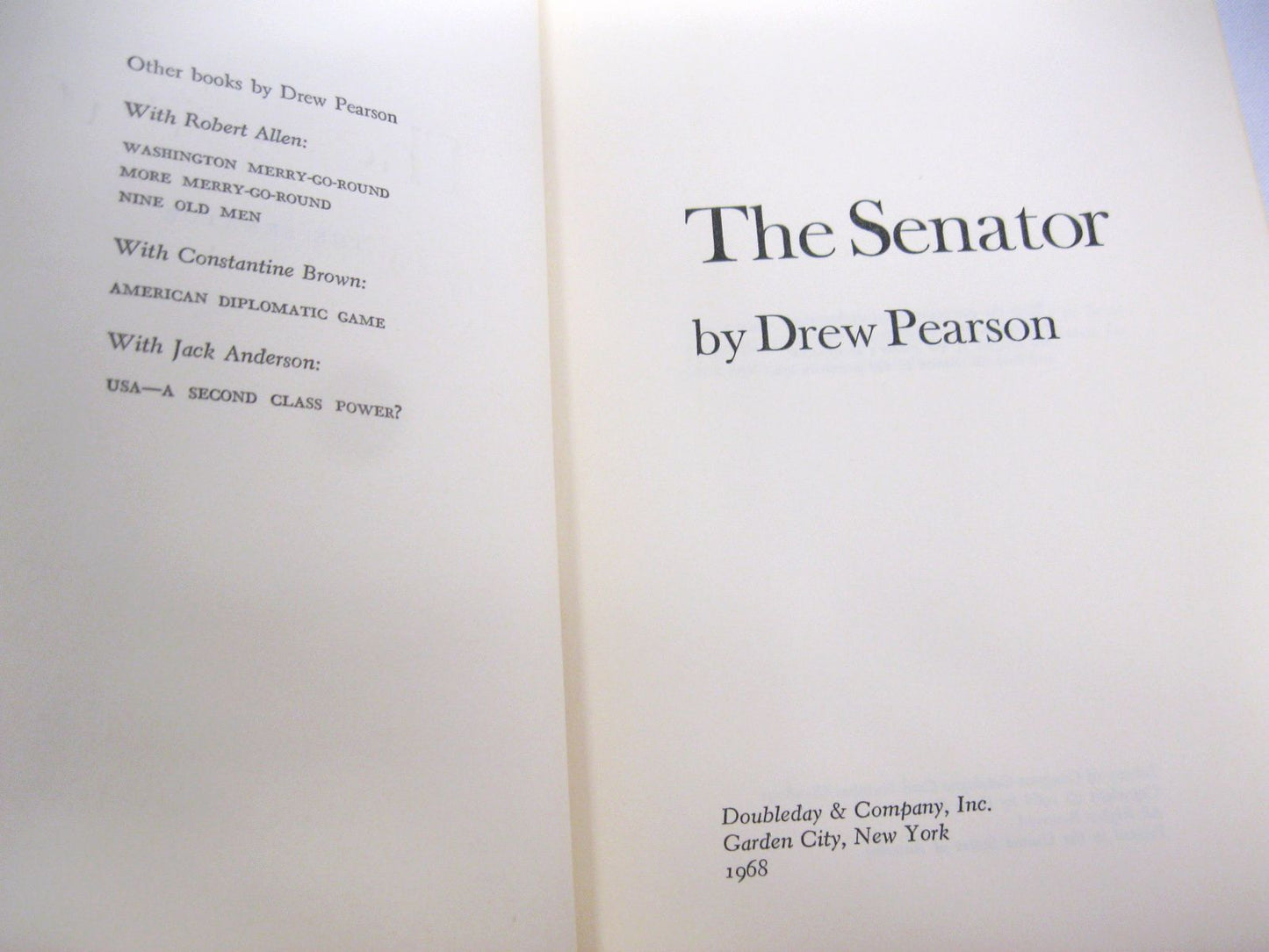 The Senator by Drew Pearson