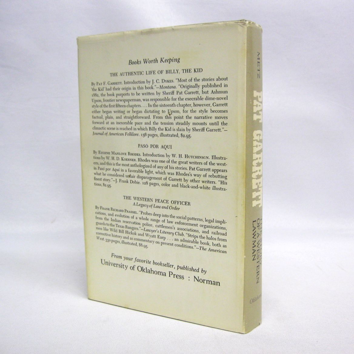 Pat Garrett, Story of Western Lawman by Leon C Metz