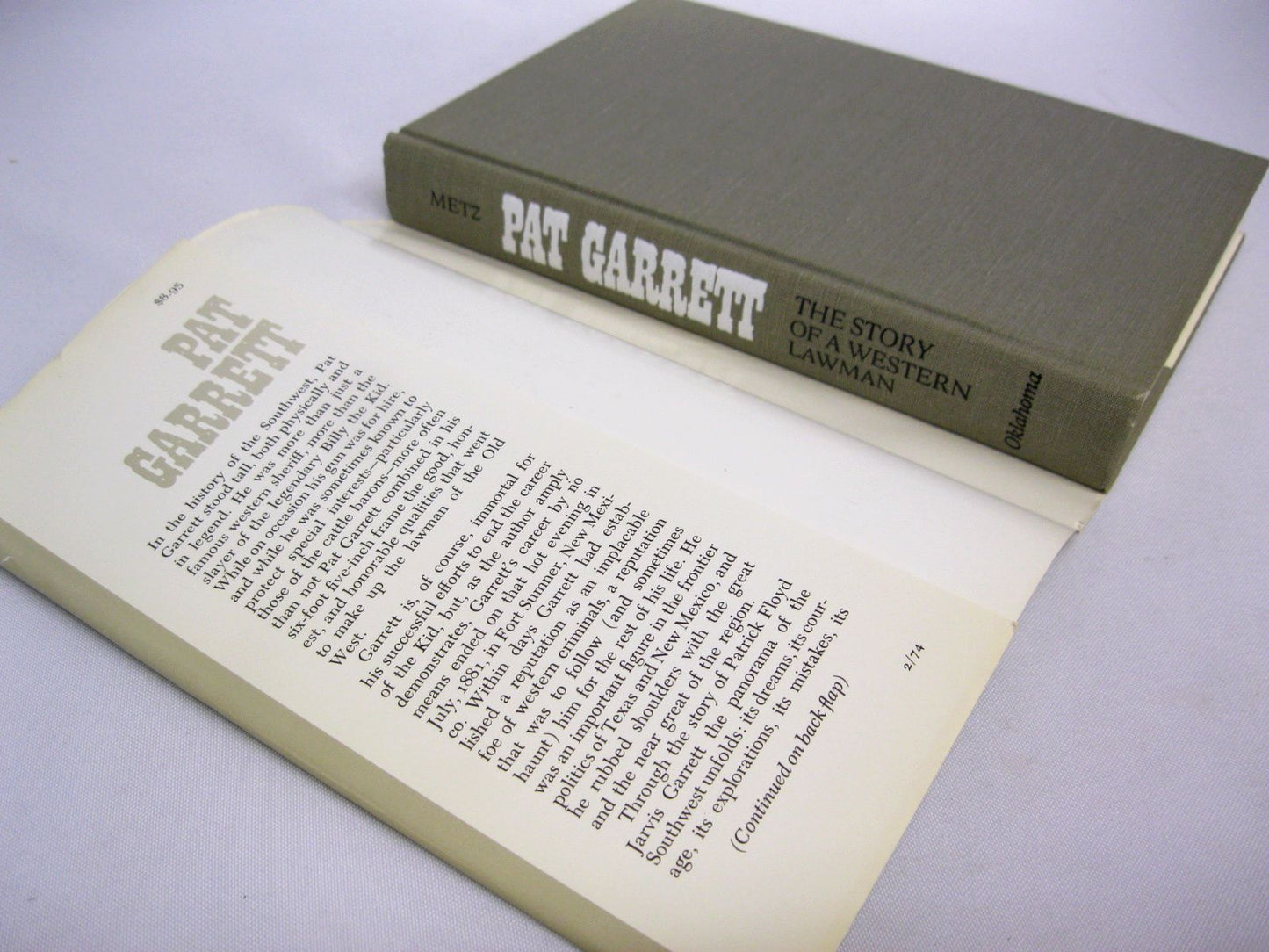 Pat Garrett, Story of Western Lawman by Leon C Metz