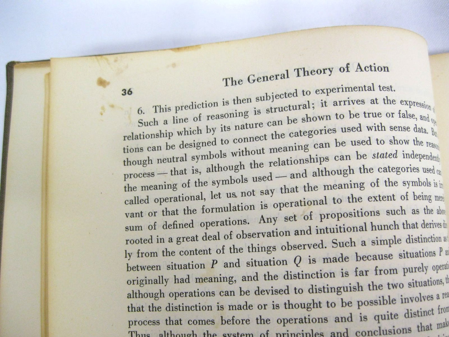 Toward a General Theory of Action edited by Talcott Parsons and Edward A. Shils