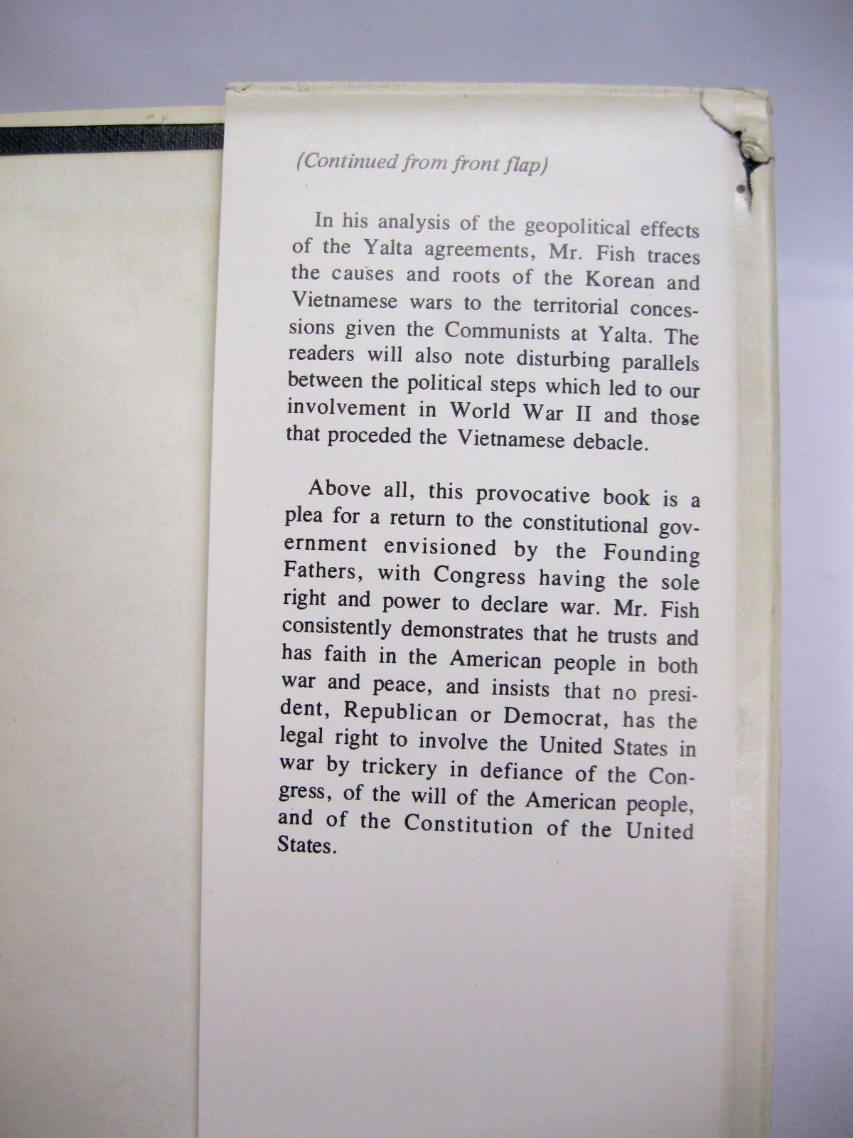 FDR The Other Side of the Coin; How We Were Tricked into World War II by Hamilton Fish