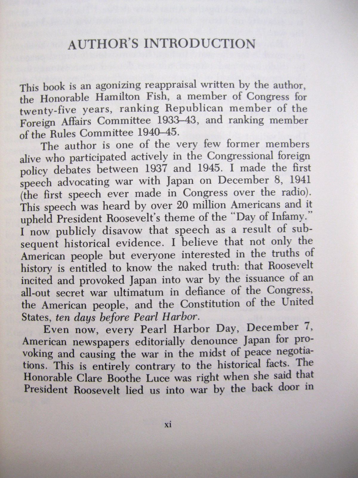 FDR The Other Side of the Coin; How We Were Tricked into World War II by Hamilton Fish