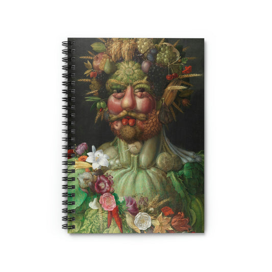 Spiral Notebook Rudolph II as Vertumnus by Giuseppe Arcimboldi - Ruled Line