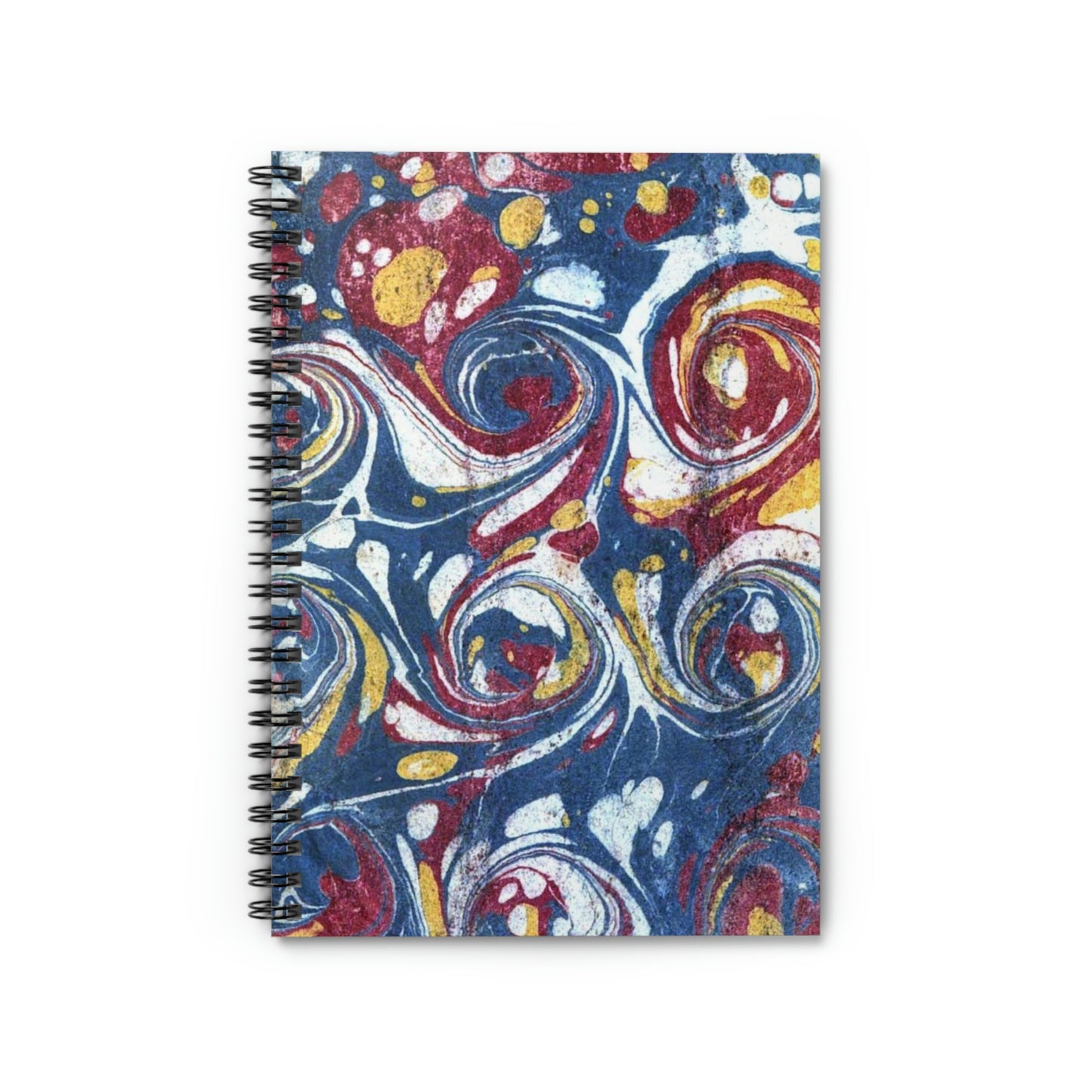 Spiral Notebook Antique Marbled Cover Design - Ruled Line