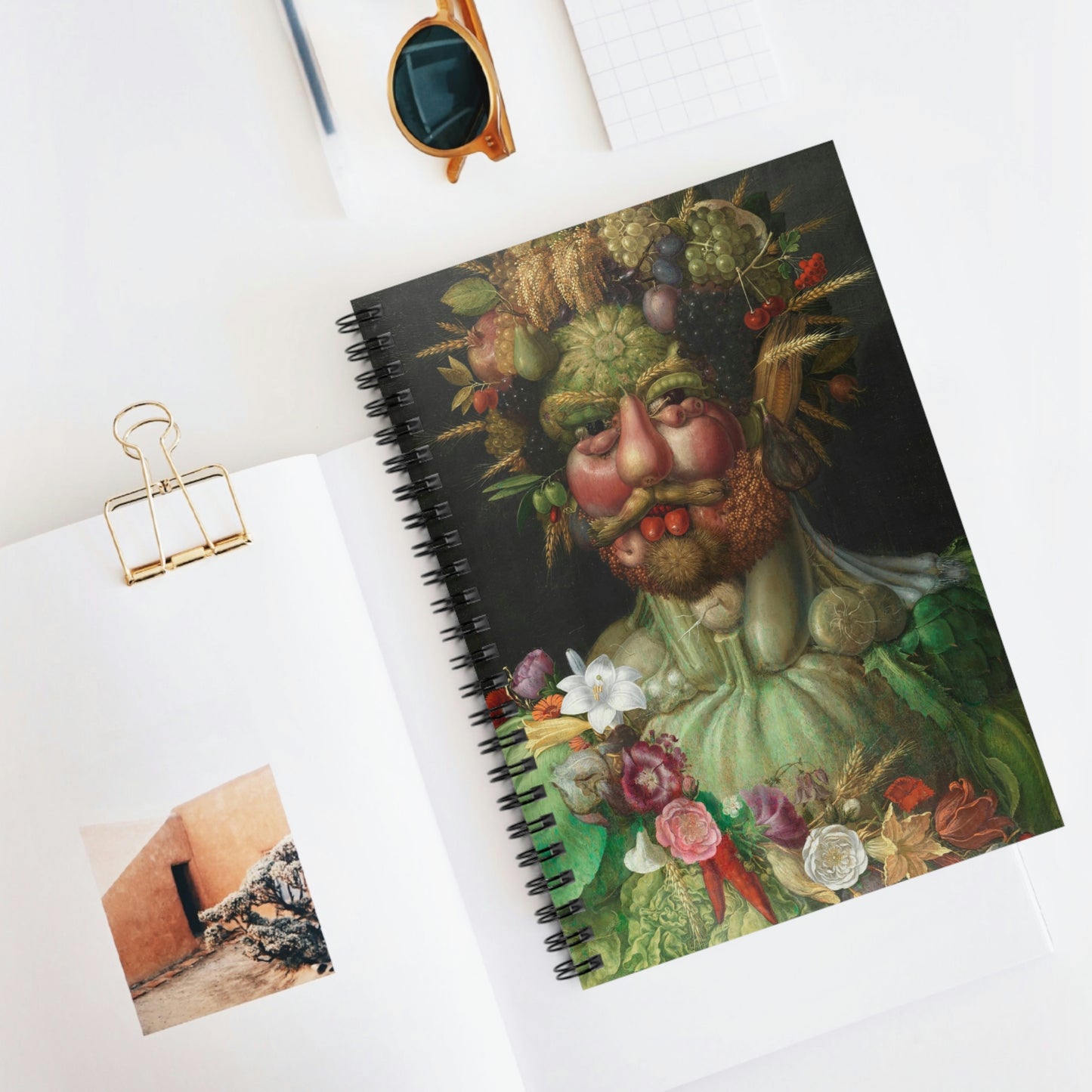 Spiral Notebook Rudolph II as Vertumnus by Giuseppe Arcimboldi - Ruled Line