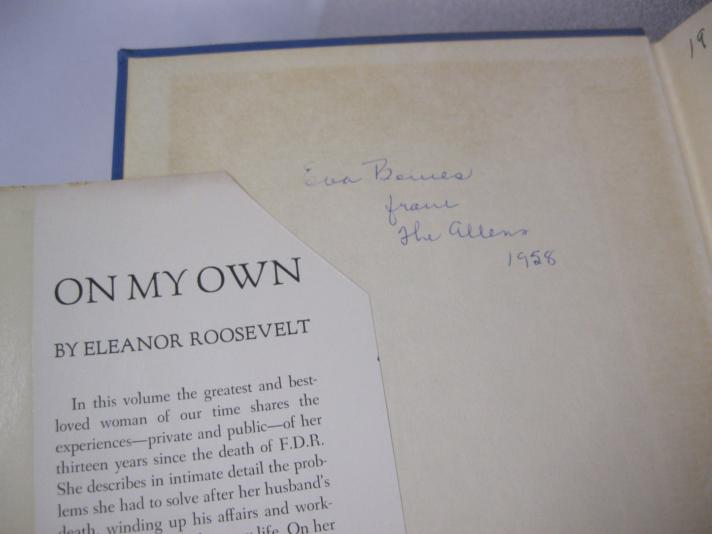 On My Own by Eleanor Roosevelt