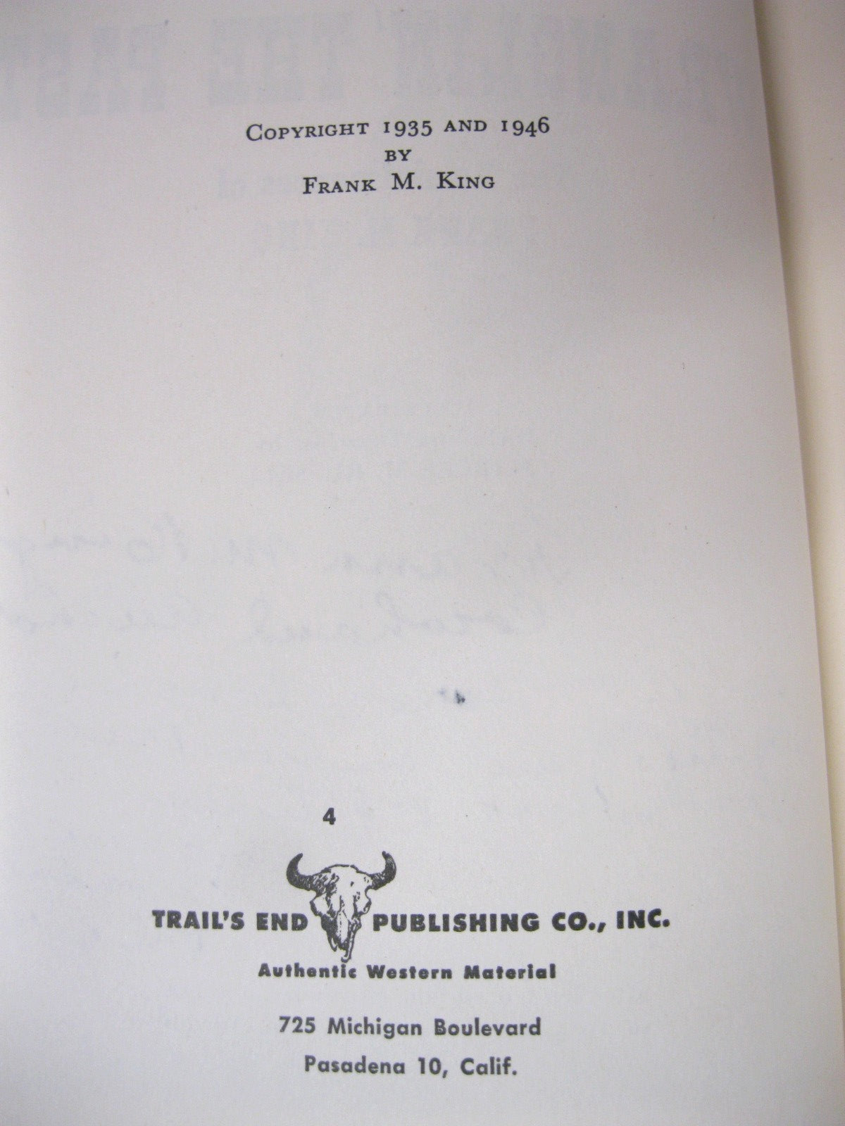 Wranglin' the Past by Frank M. King
