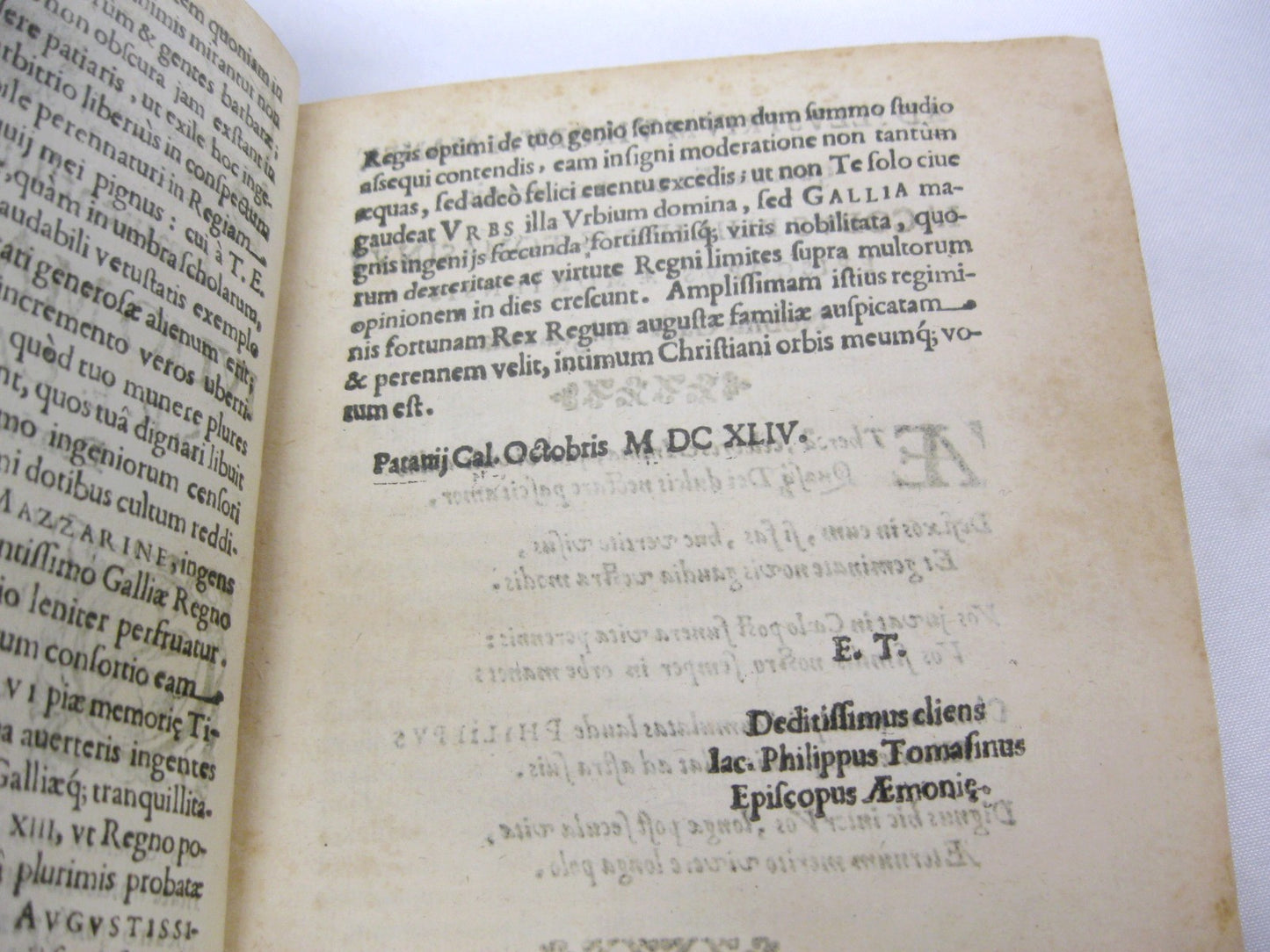 Patavini Episcopi Aemoniensis Elogia by Iacobi Philippi Tomasini
