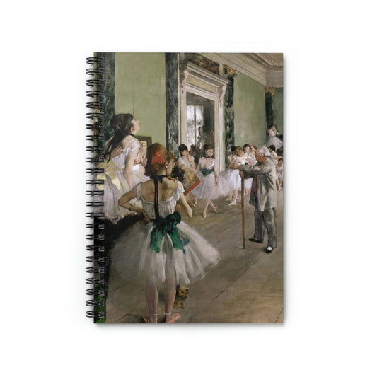 Spiral Notebook La Classe de danse by Edgar Degas - Ruled Line