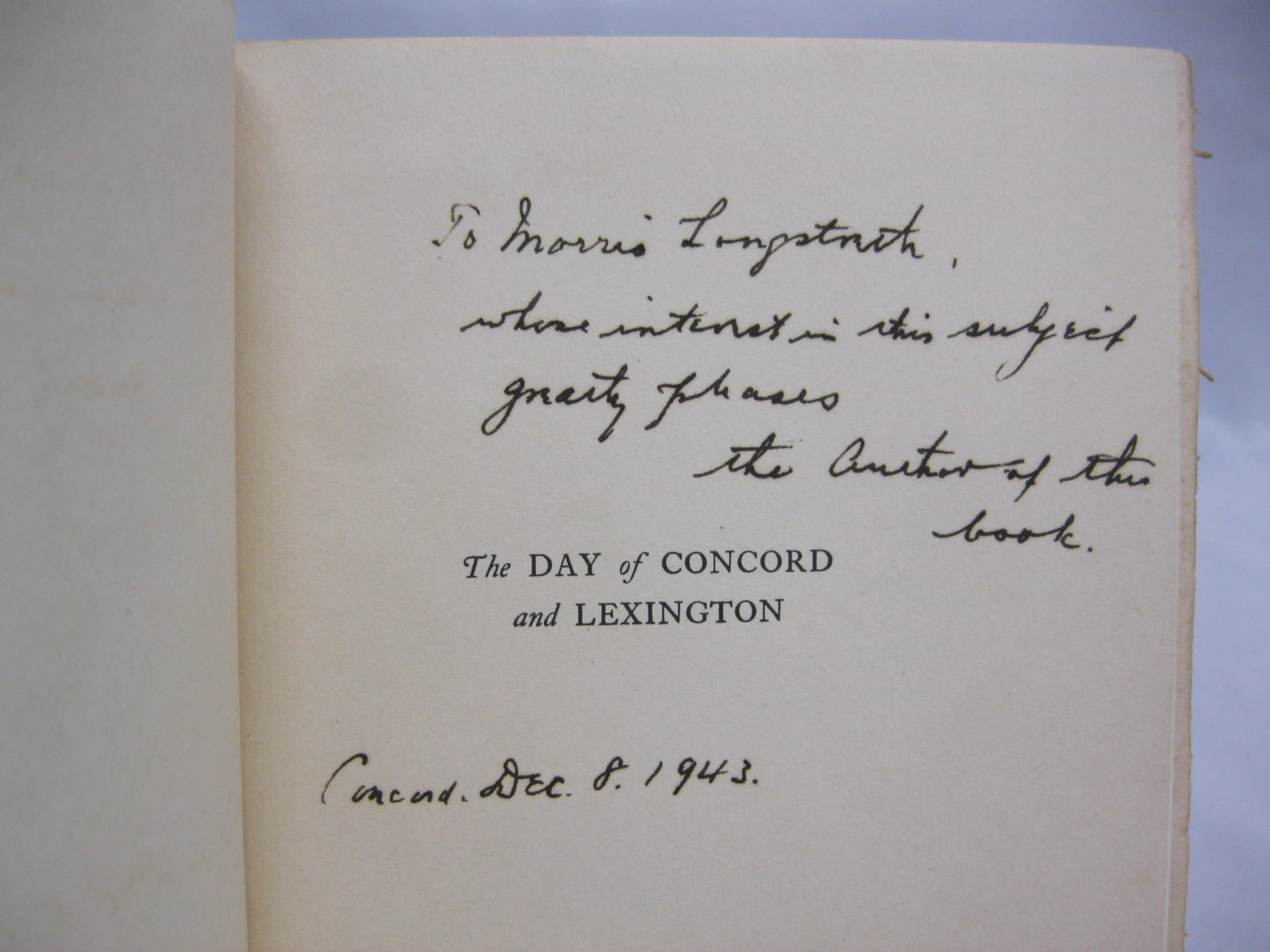 The Day of Concord and Lexington by Allen French