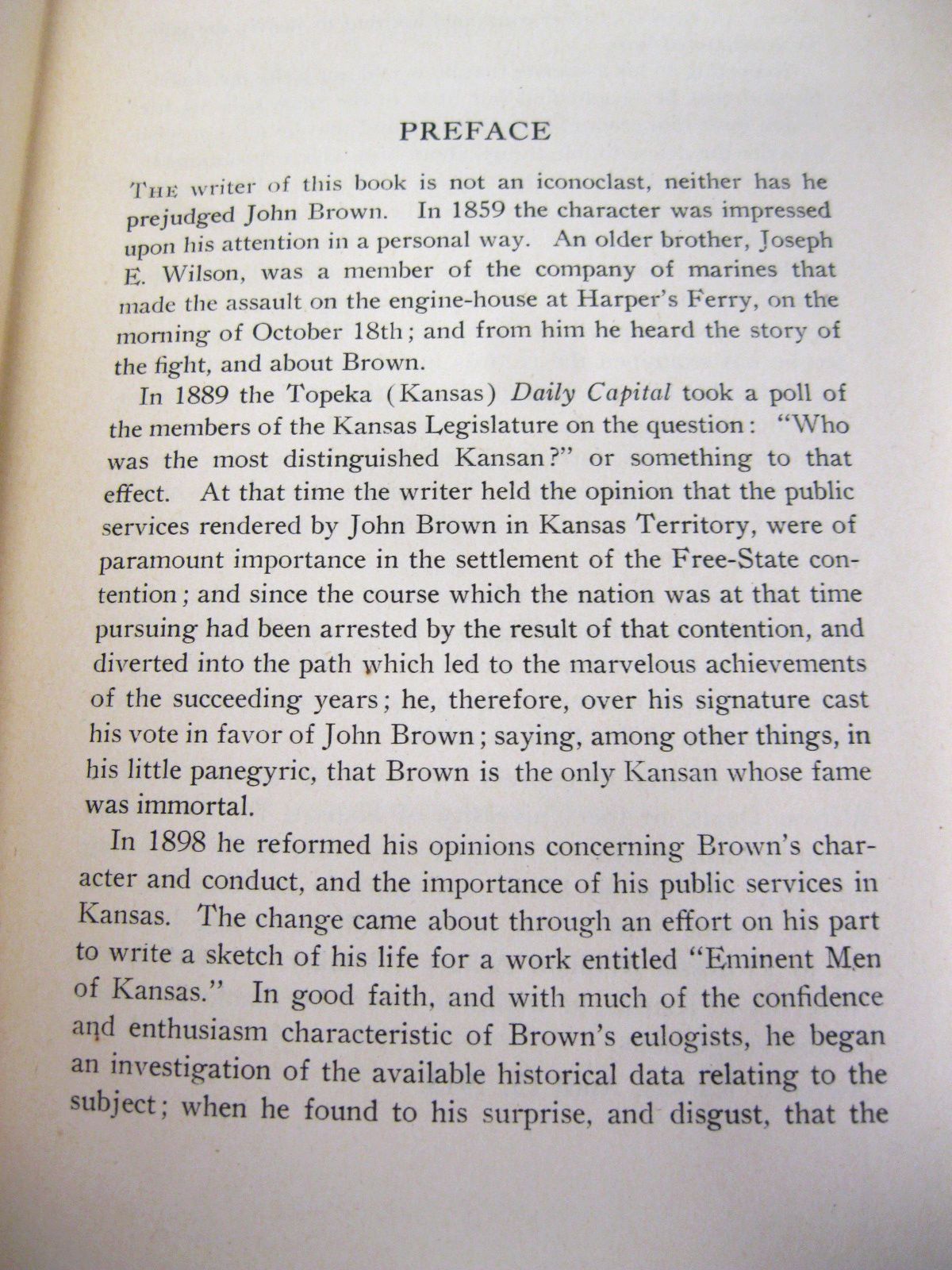 John Brown, Soldier of Fortune; a Critique by Hill Peebles Wilson