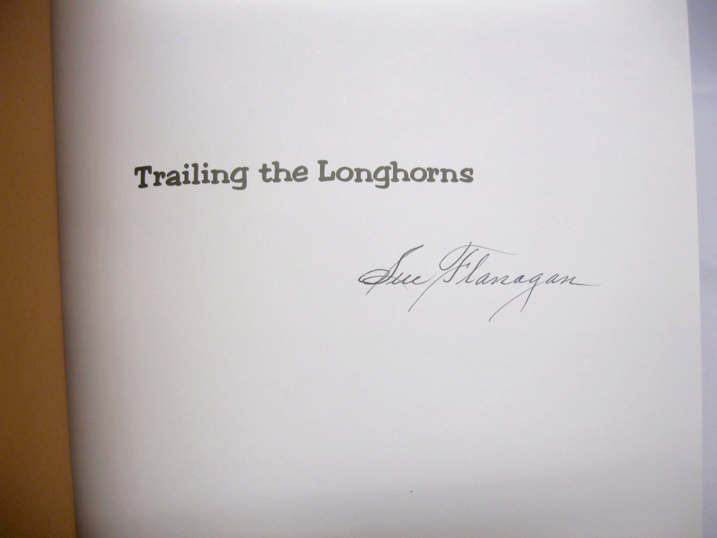 Trailing the Longhorns by Sue Flanagan