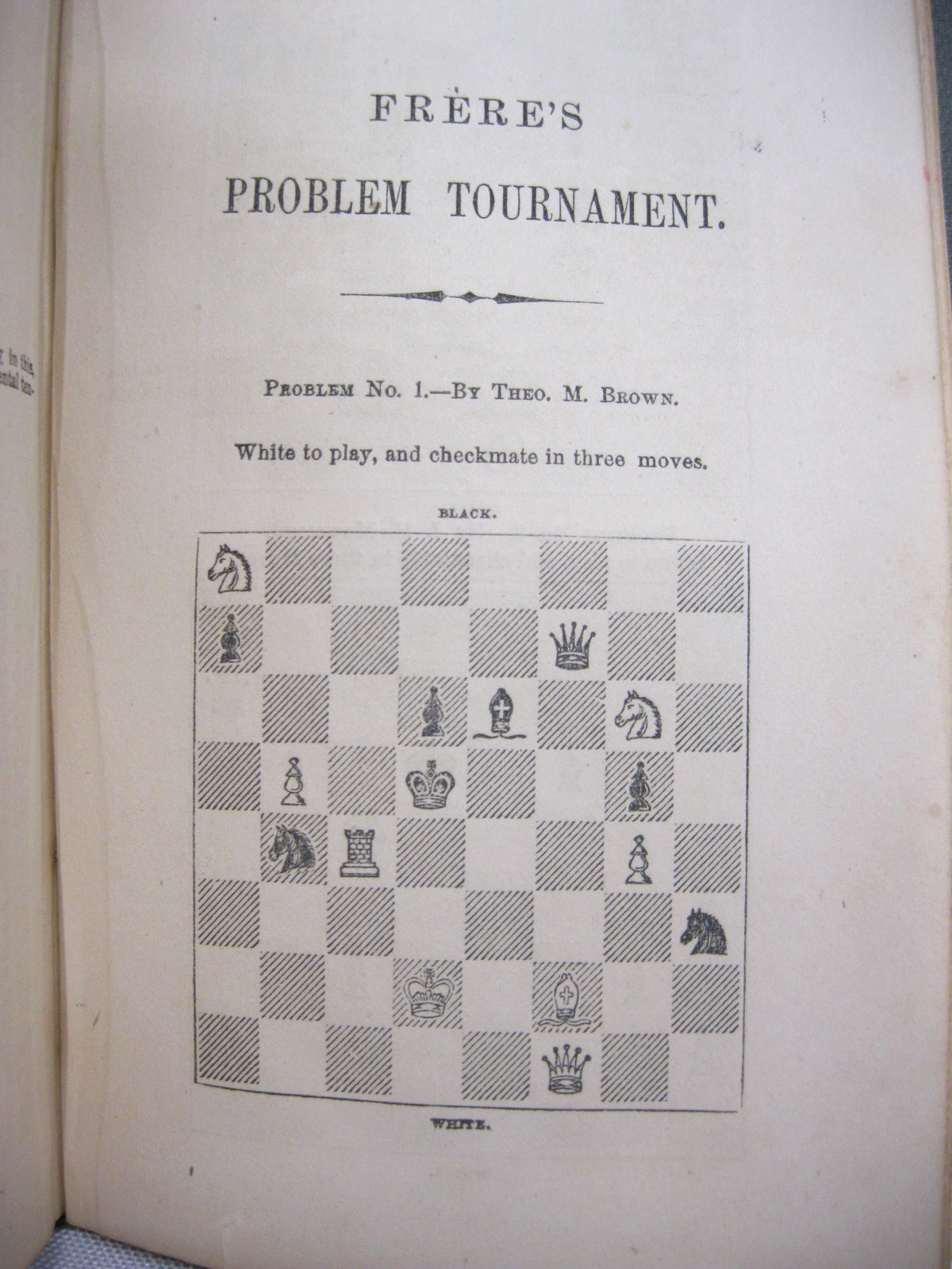Morphy's Games of Chess, and Frère's Problem Tournament by Thomas Frère
