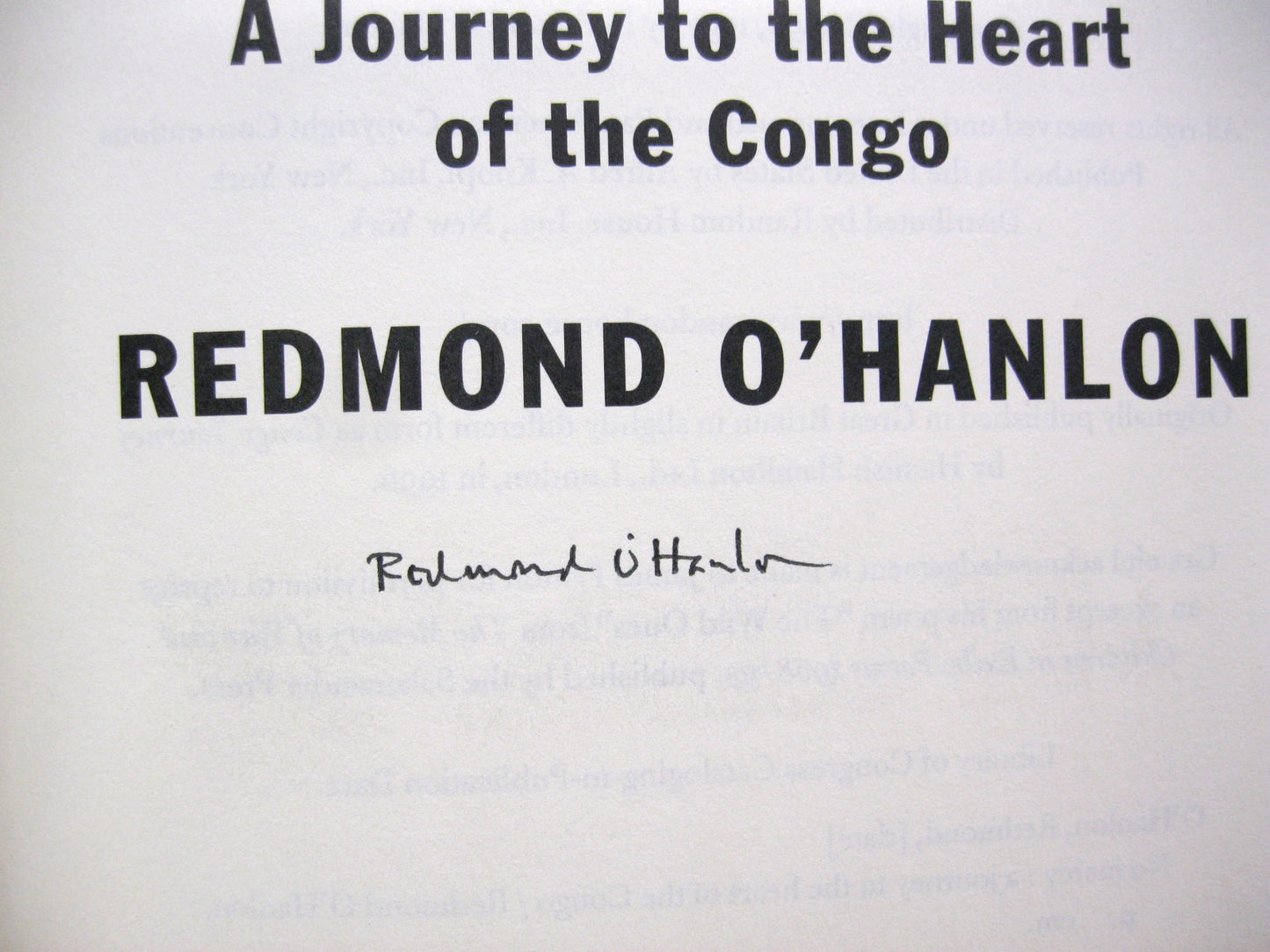 No Mercy: A Journey to the Heart of the Congo by Redmond O'Hanlon
