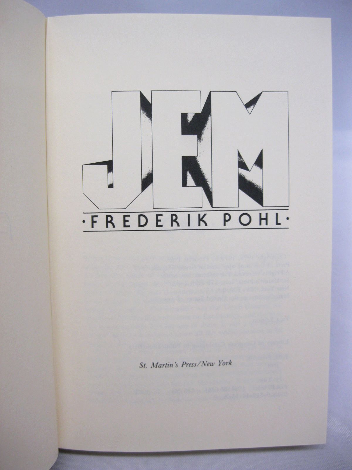 Jem by Frederick Pohl