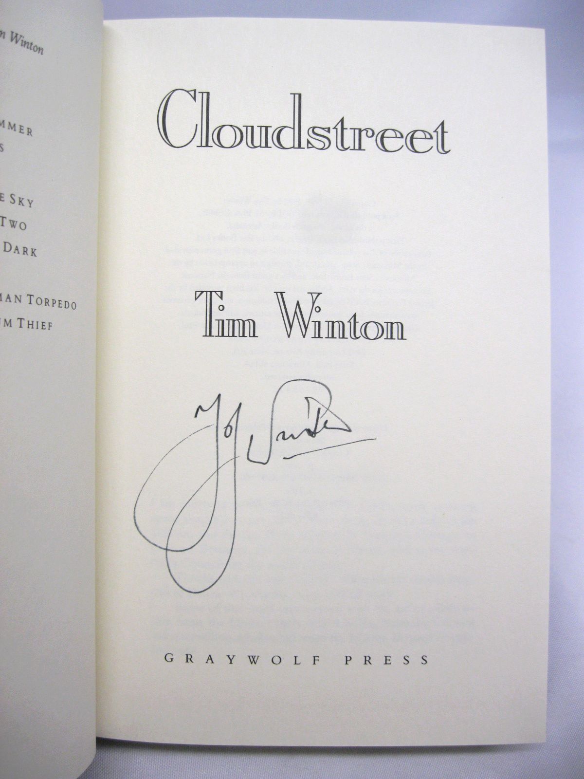 Cloudstreet by Tim Winton