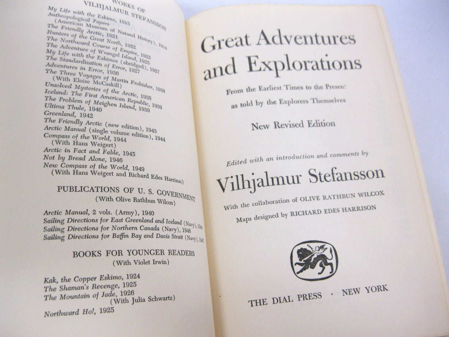 Great Adventures and Explorations by Vilhjalmur Stefansson