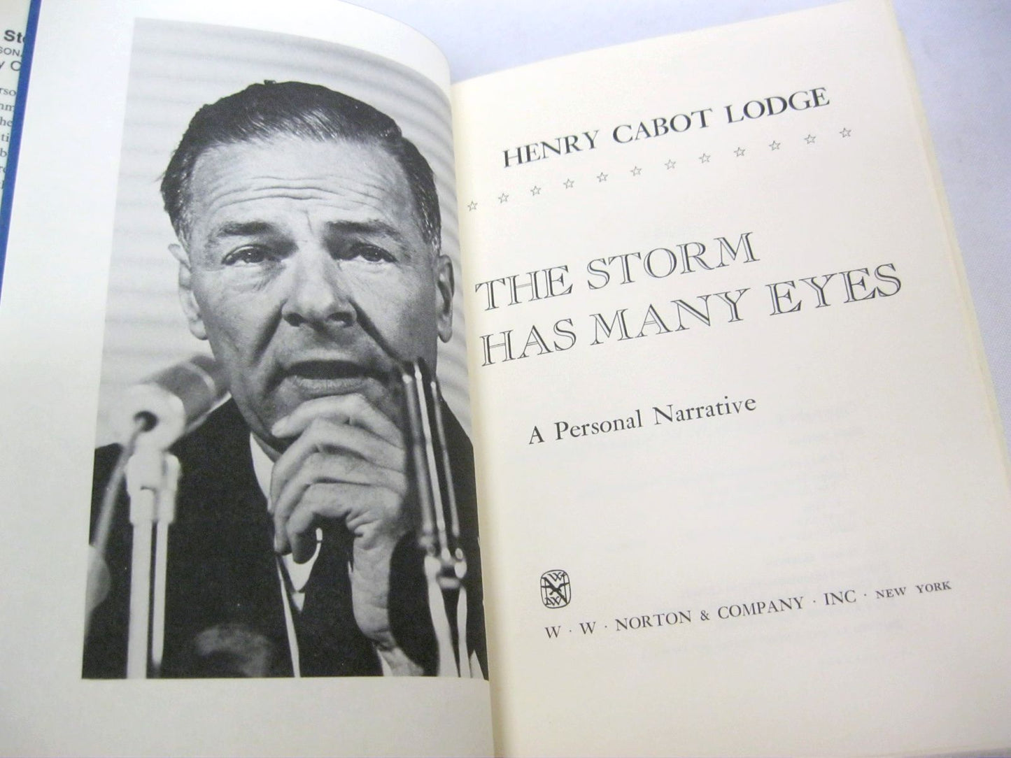 The Storm Has Many Eyes by Henry Cabot Lodge