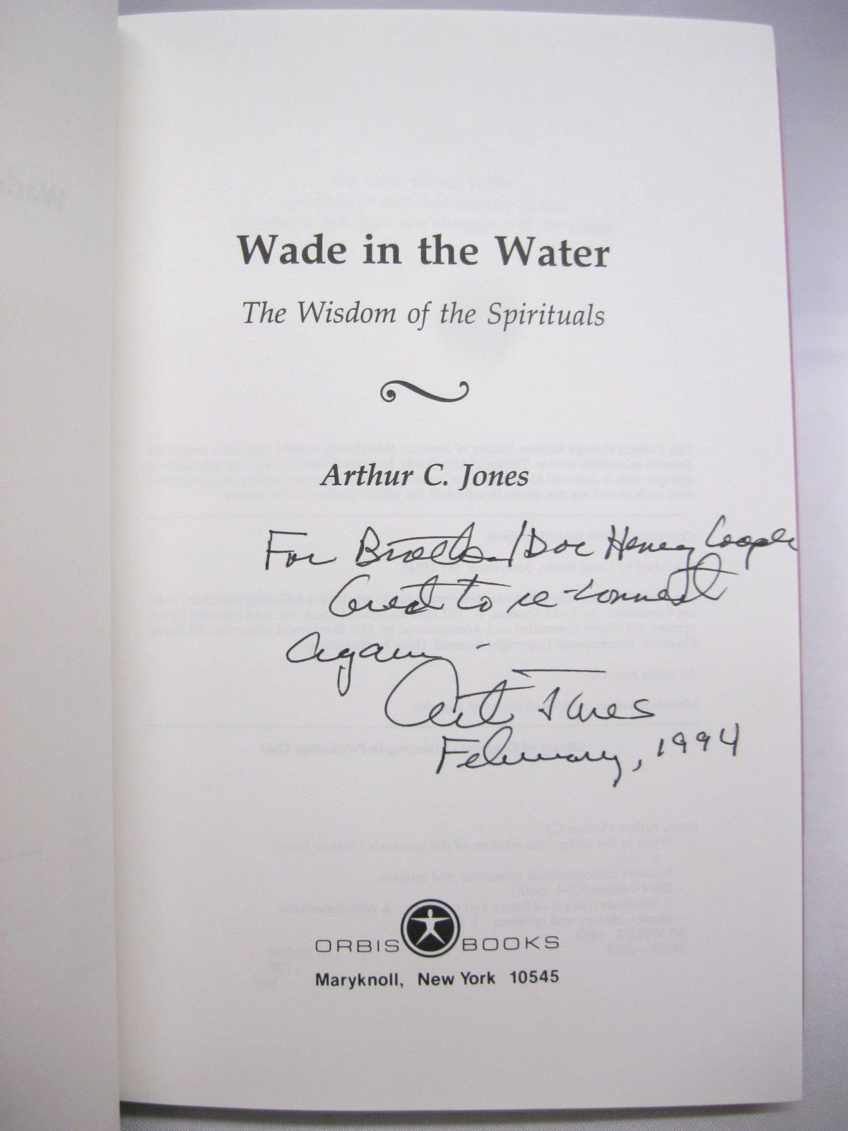 Wade In The Water by Arthur C Jones