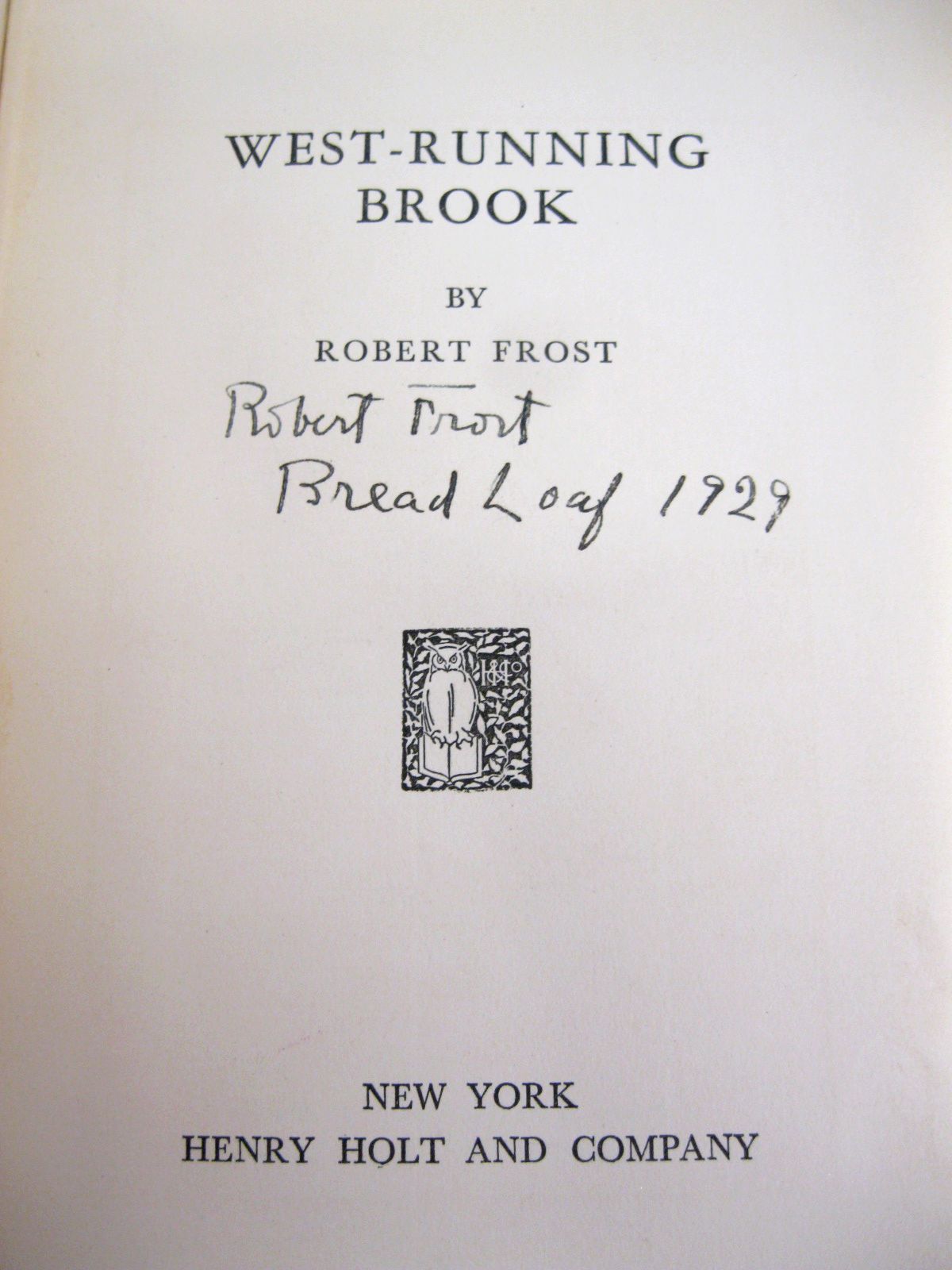 West-Running Brook by Robert Frost