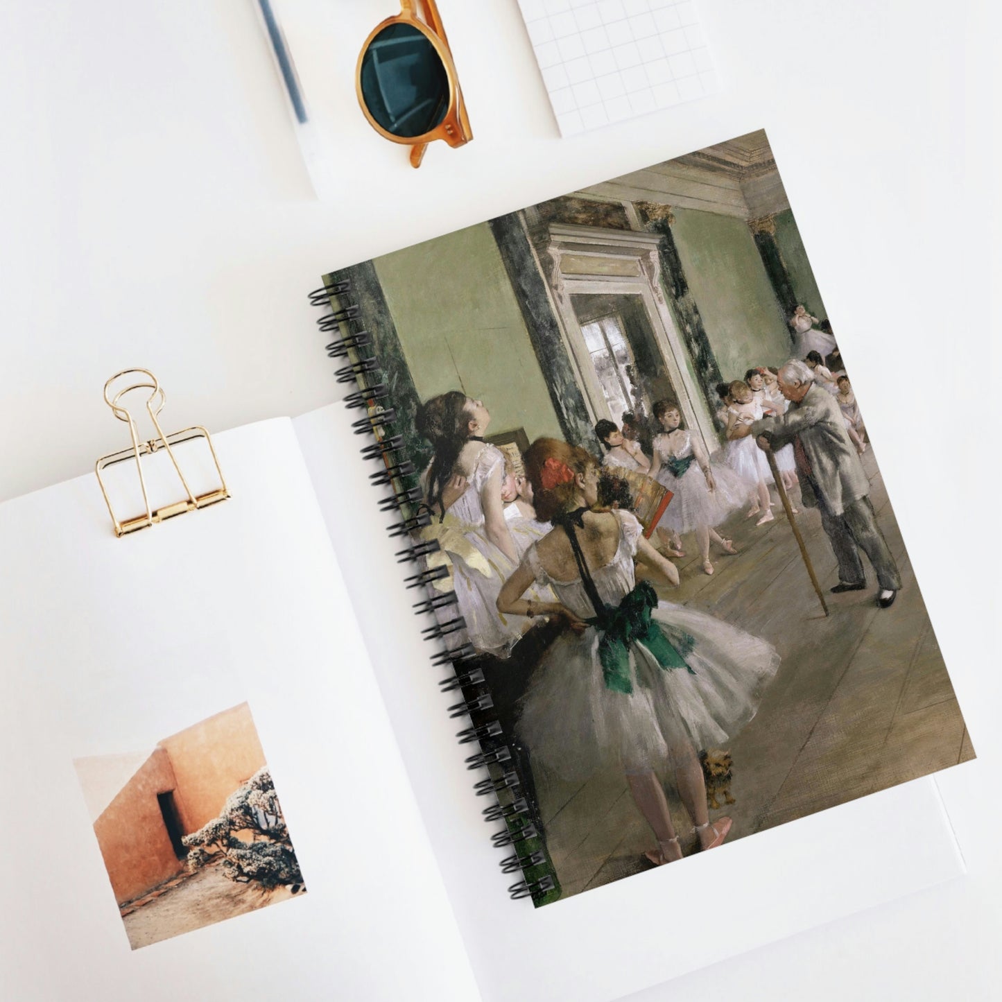 Spiral Notebook La Classe de danse by Edgar Degas - Ruled Line