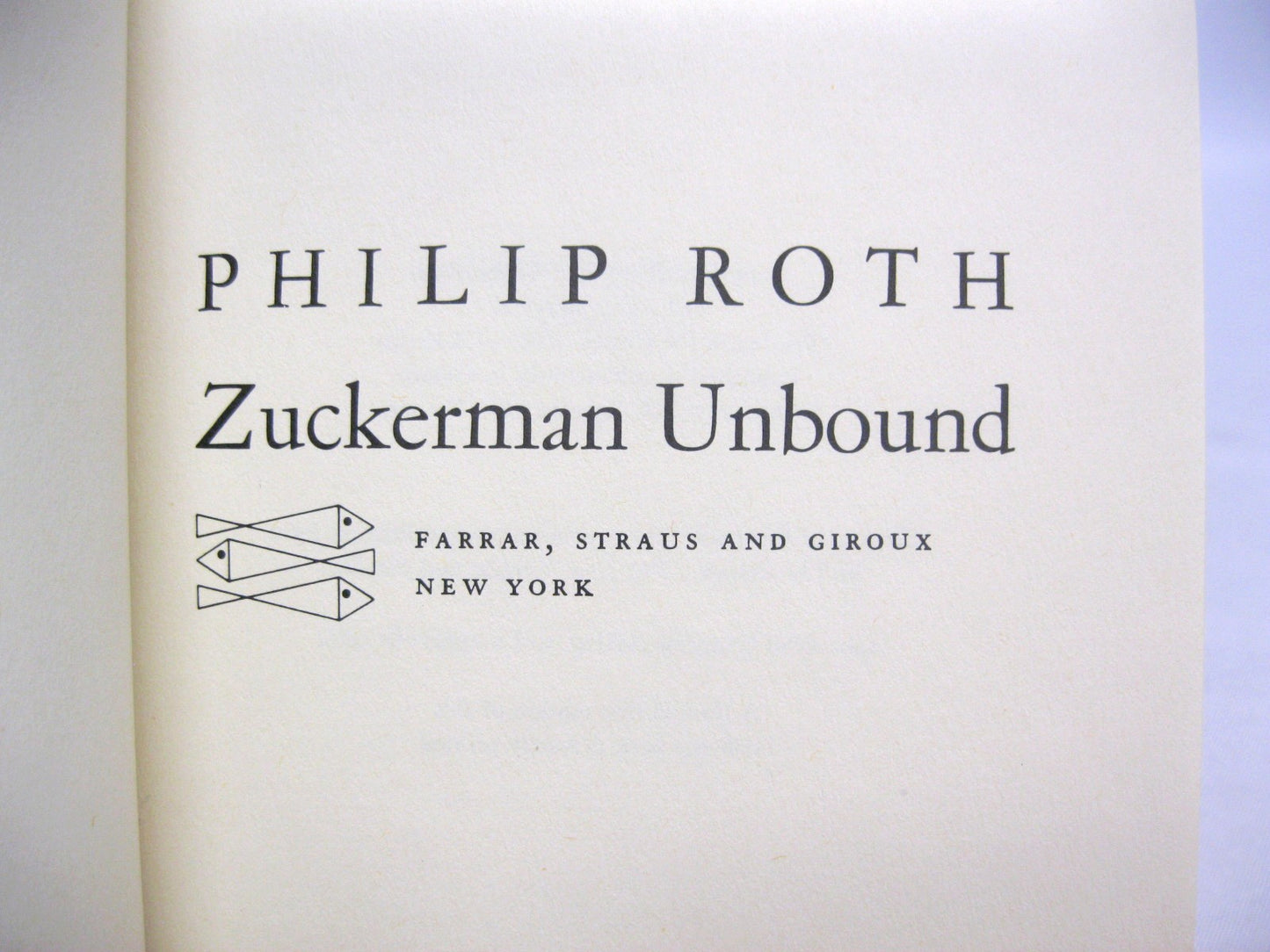 Zuckerman Unbound by Philip Roth