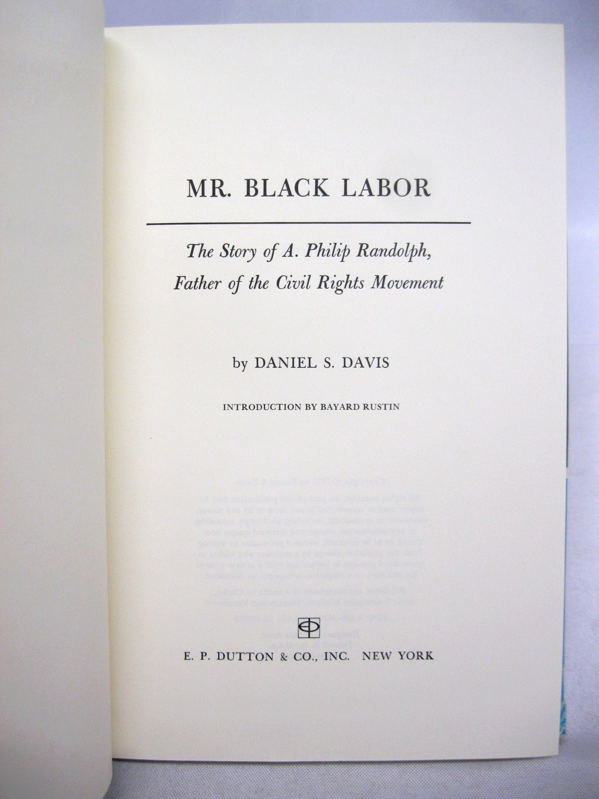 Mr Black Labor by Daniel S Davis