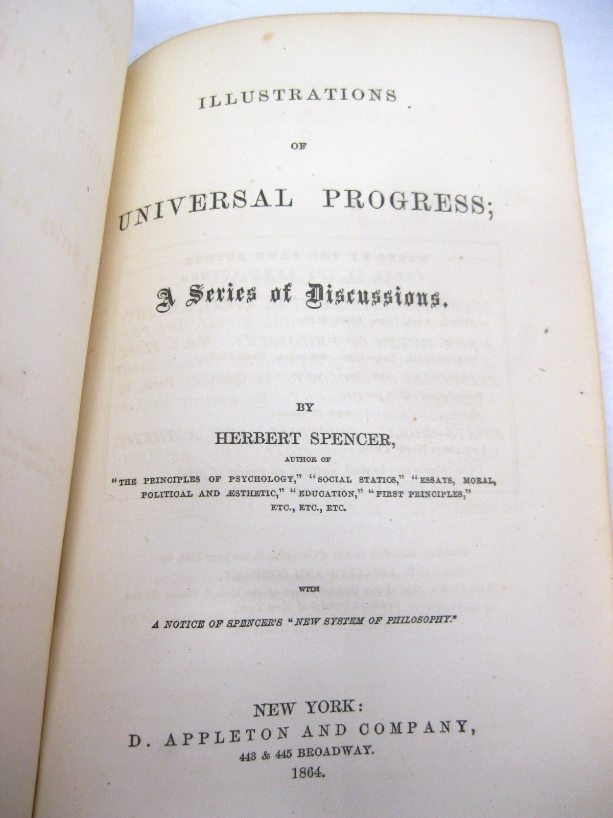 Illustrations of Universal Progress by Herbert Spencer