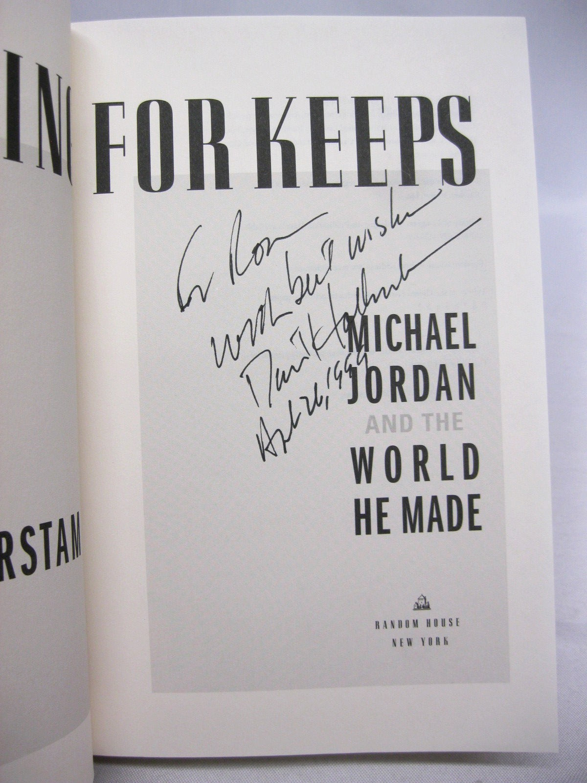 Playing for Keeps: Michael Jordan & The World He Made by David Halberstam