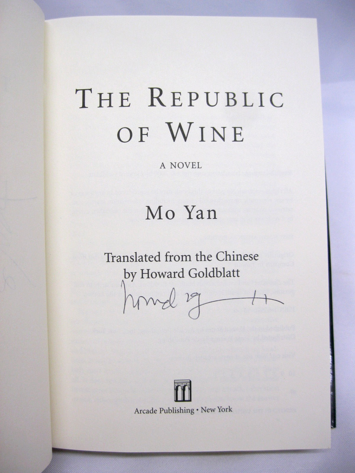 The Republic of Wine by Mo Yan