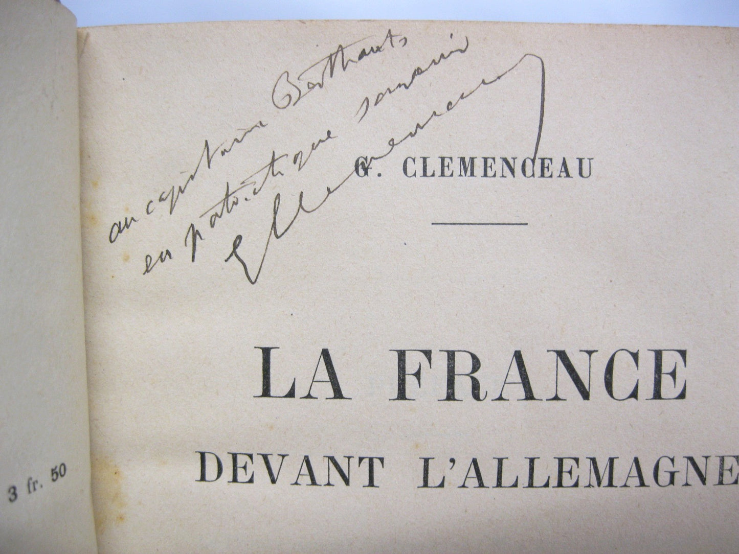 La France Devant l'Allemagne by Georges Clemenceau