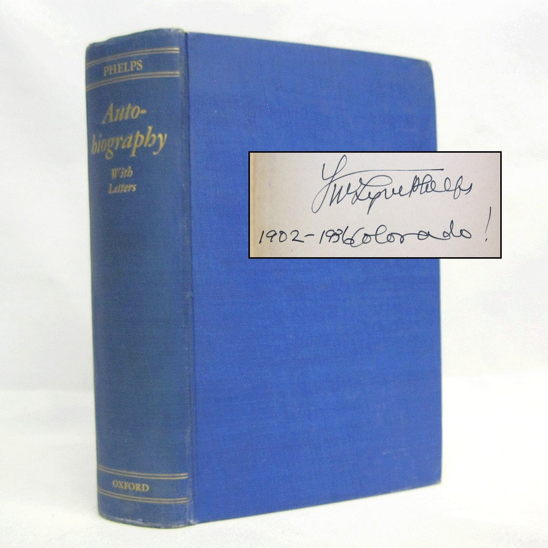 Autobiography with Letters by William Lyon Phelps